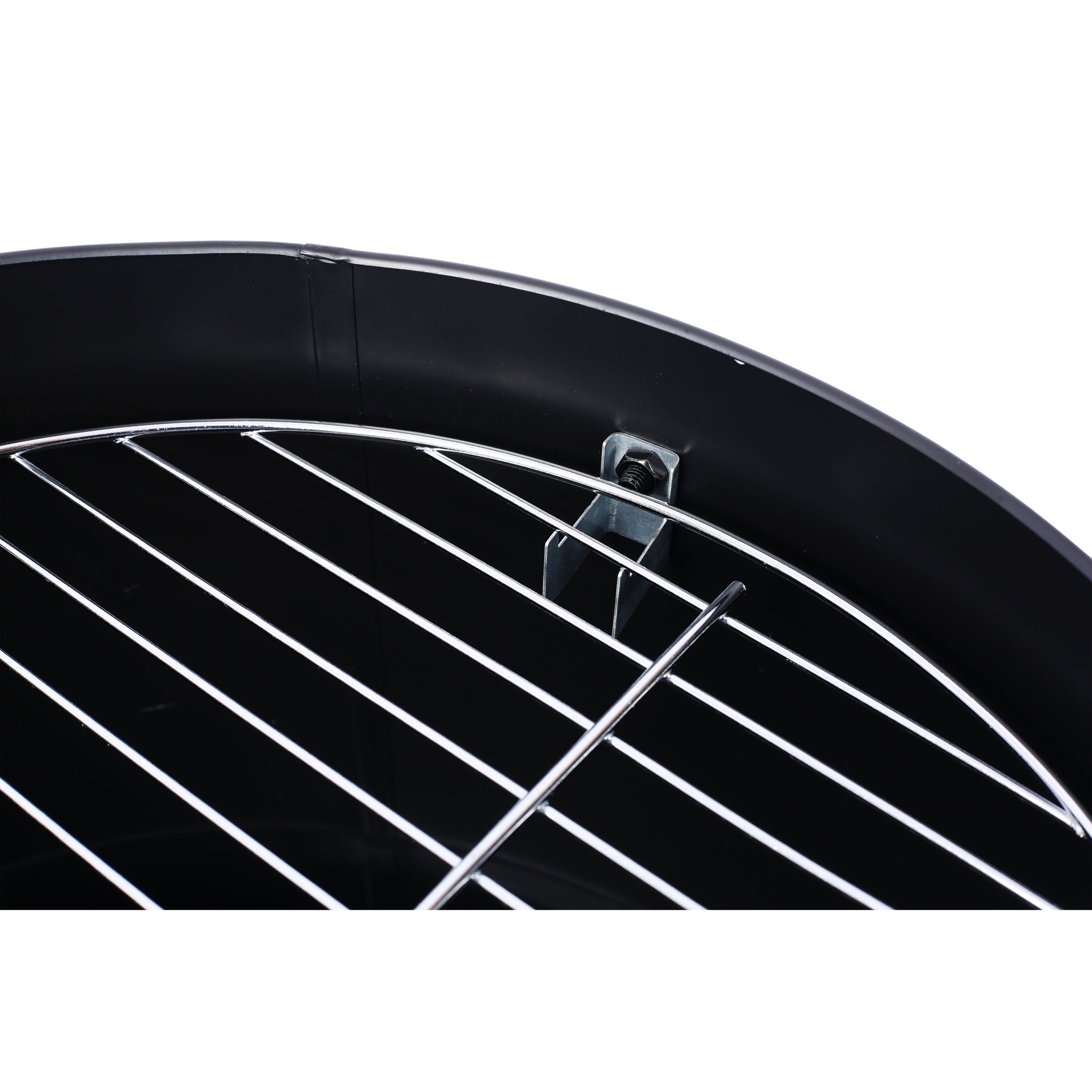 Portable Charcoal Smoker Grill For Outdoor Cooking - Black