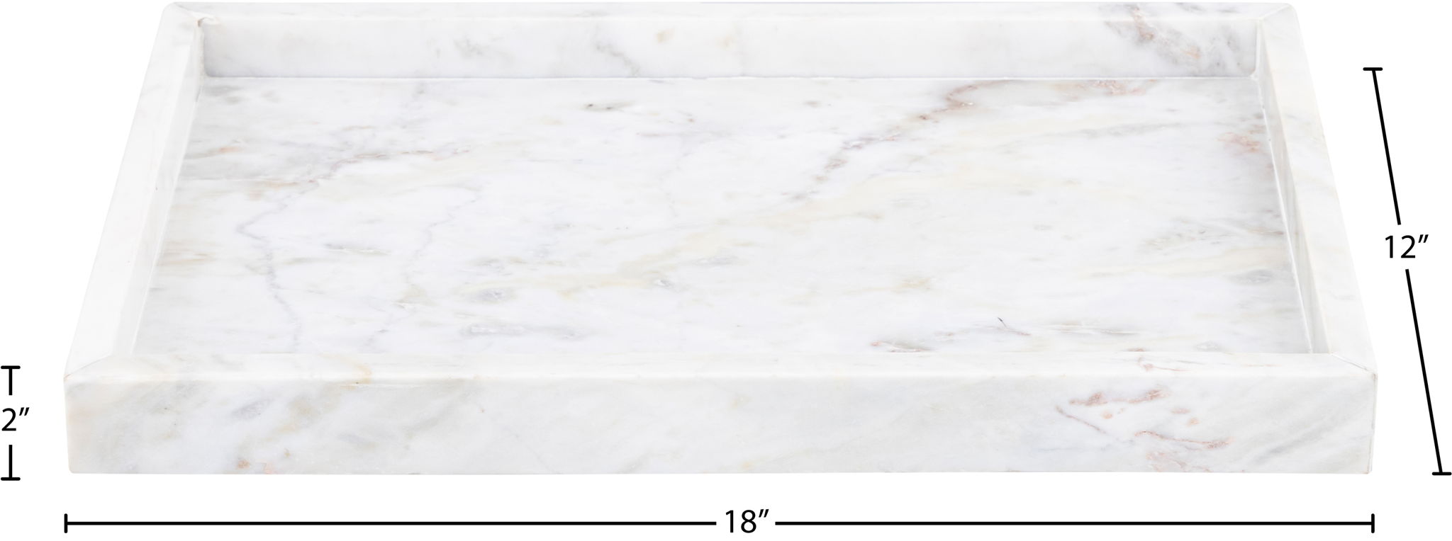 Barletta - Marble Rectangular Tray