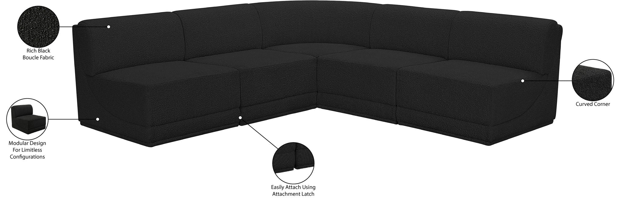 Ollie - 5 Piece Modular Sectional