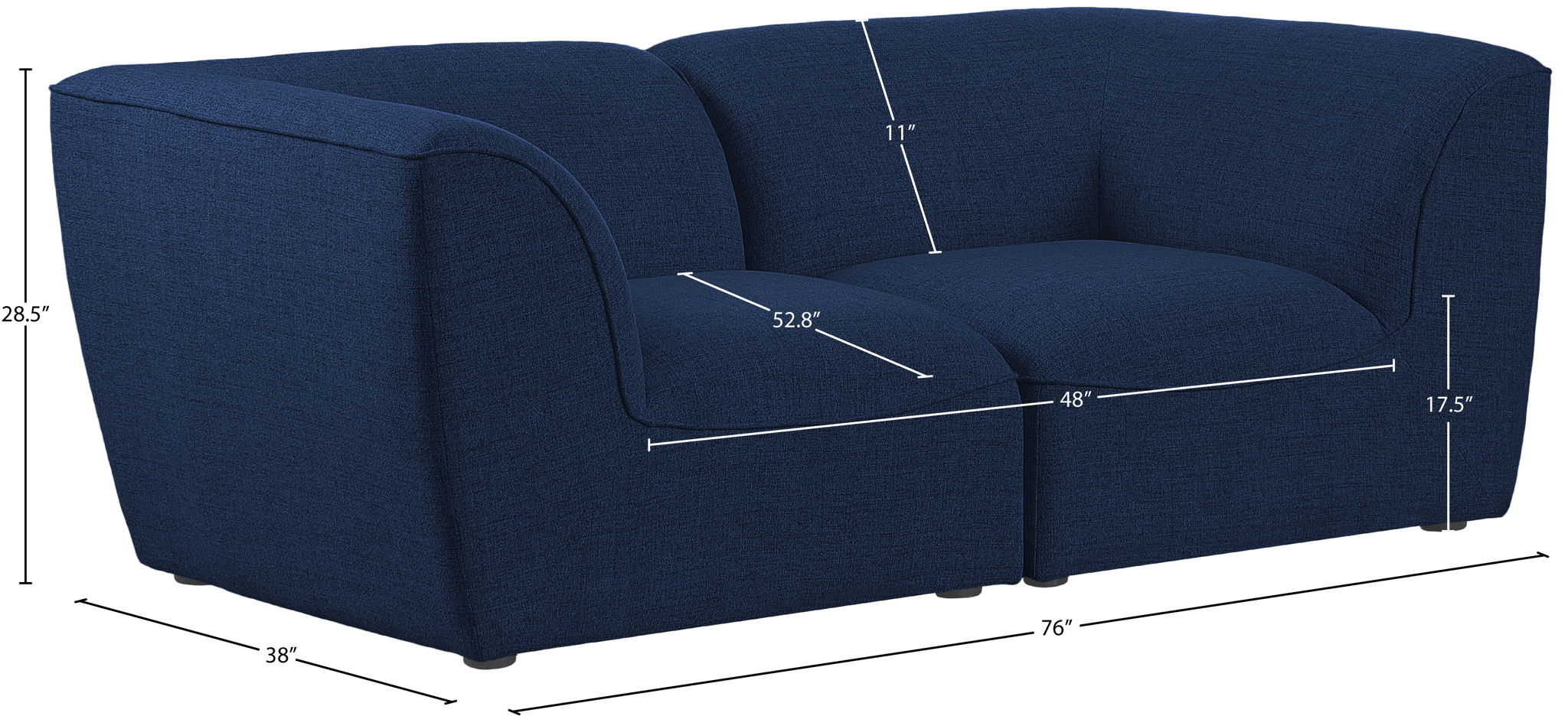 Miramar - 2 Seat Modular Sofa