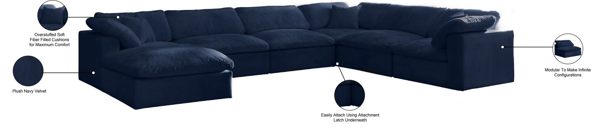 Cozy - 7 Piece Modular Sectional