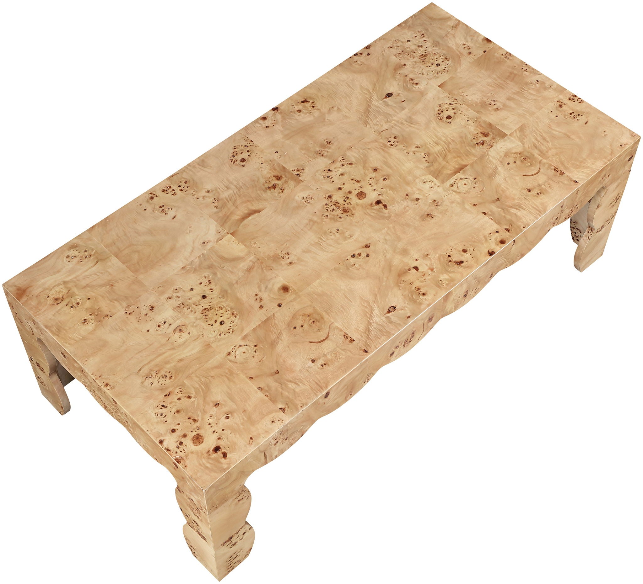 Vassa - Burl Veneer Coffee Table