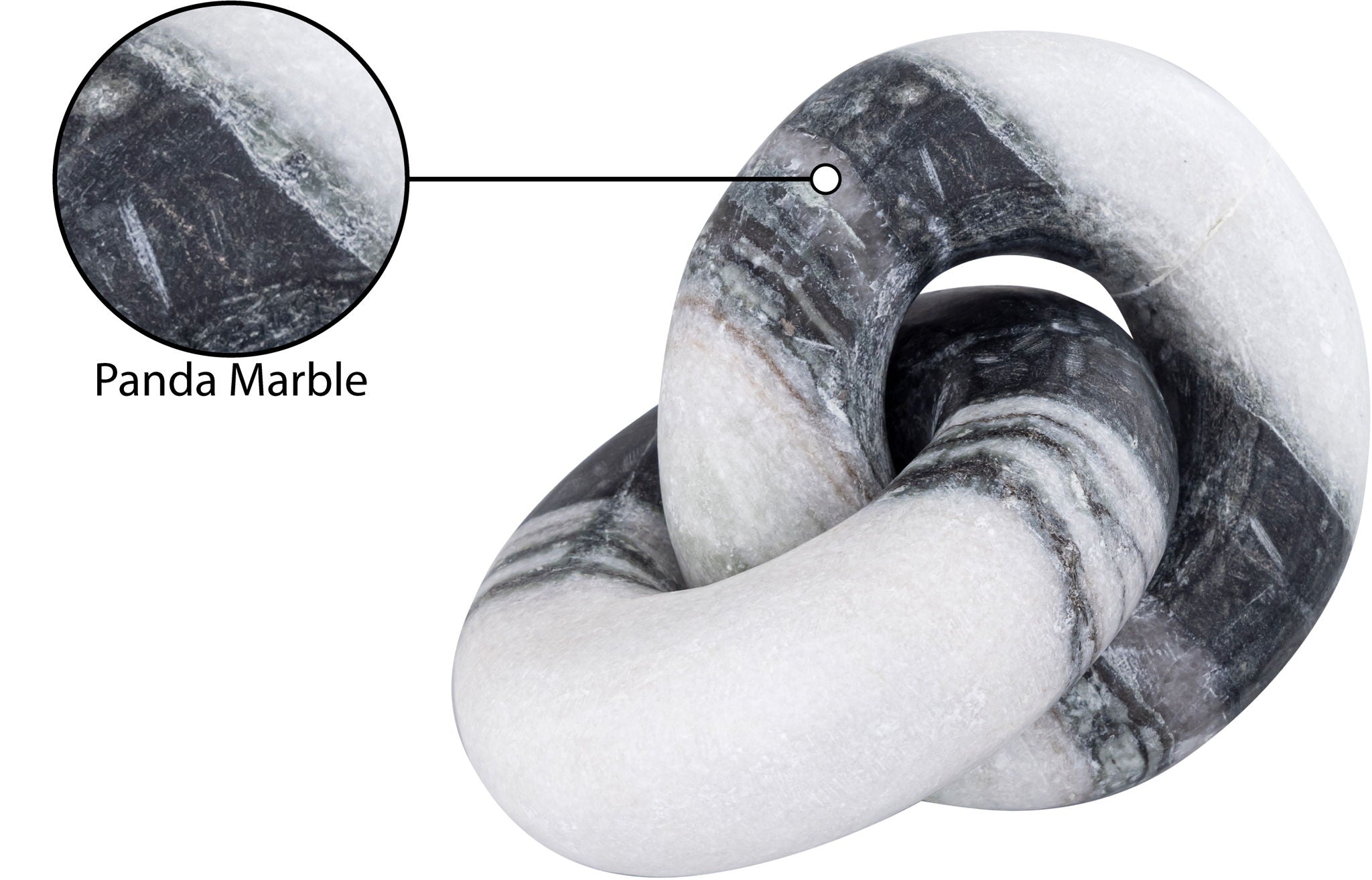 Knot - Marble Decorative - Panda