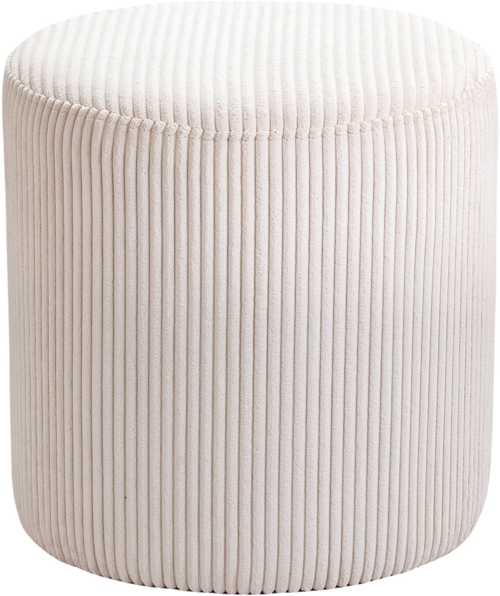 Roy - Round Microsuede Ottoman / Stool