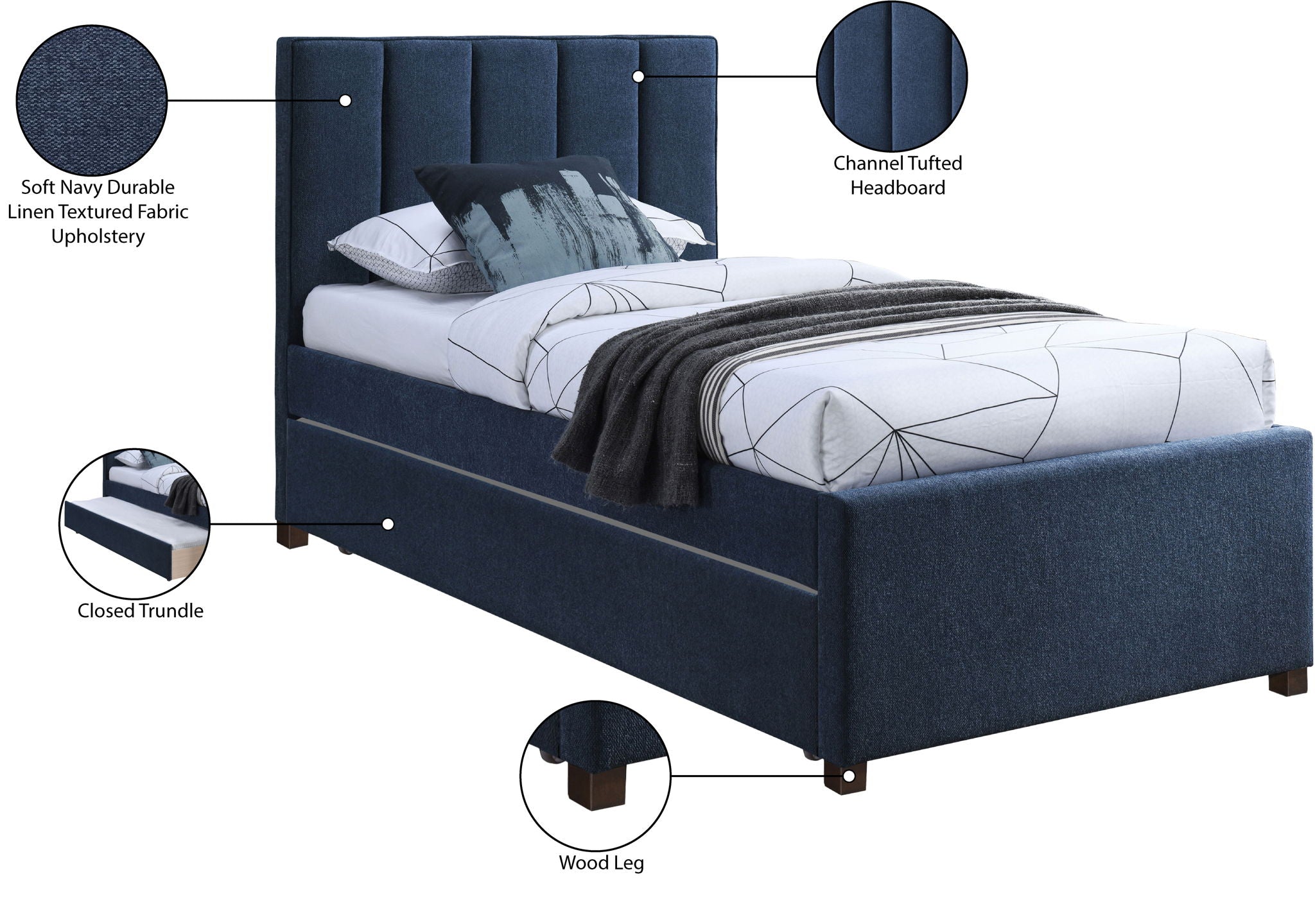 Harper - Twin Trundle Bed