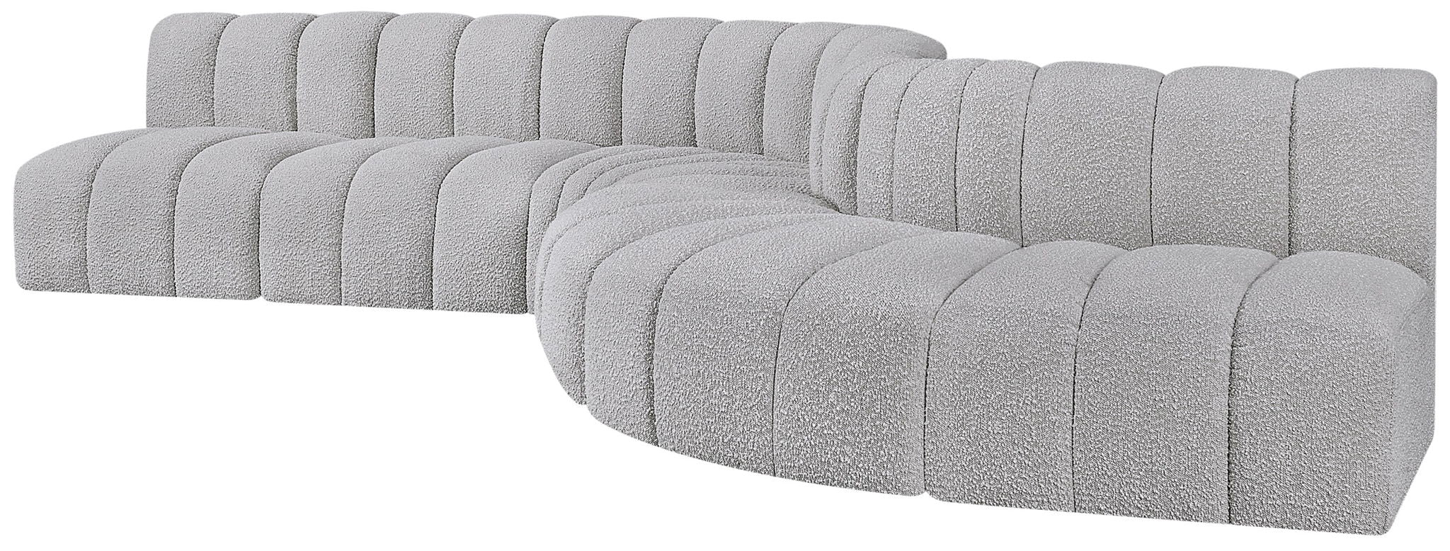 Arc - Boucle Fabric 7 Piece Modular Sofa