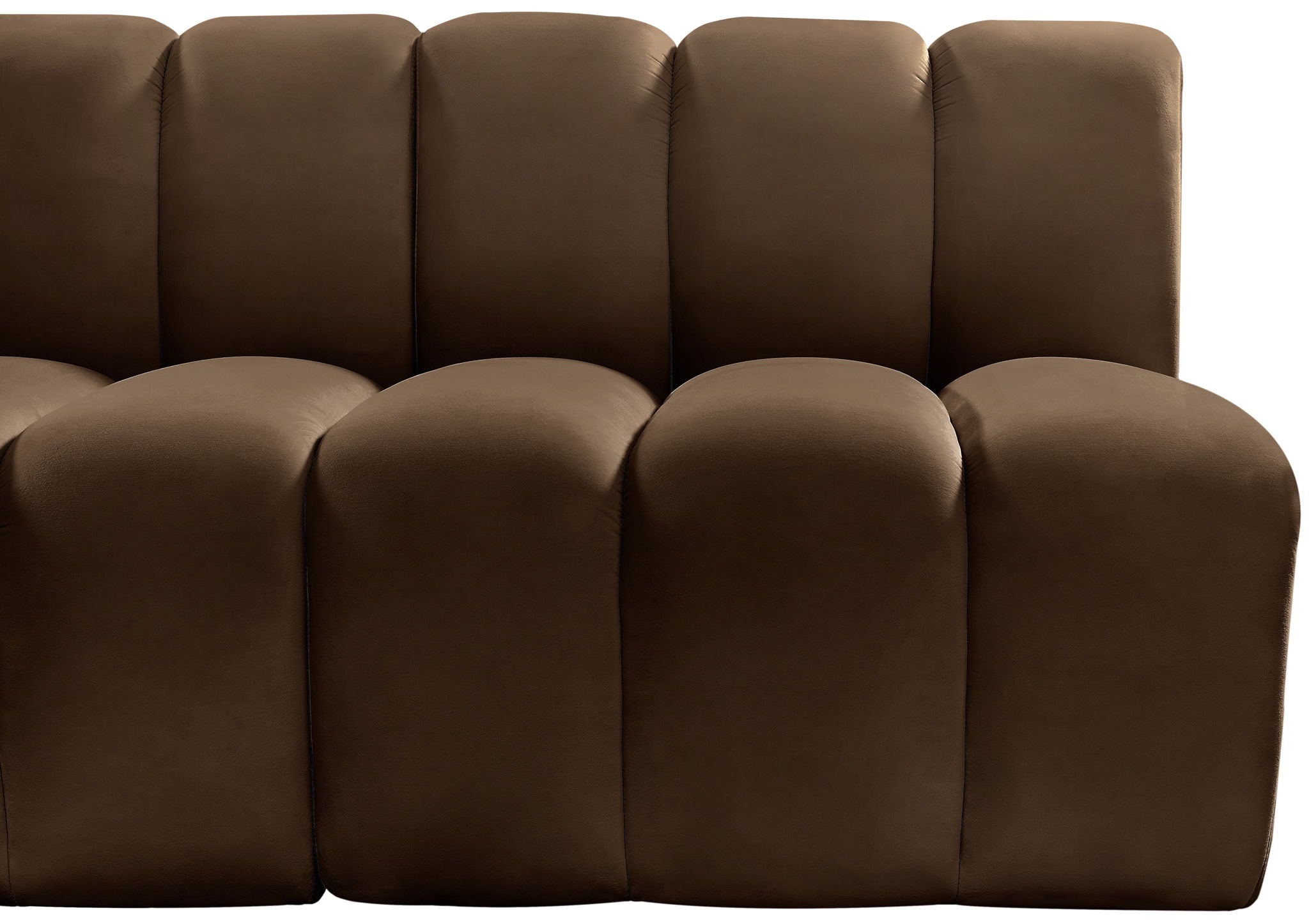 Arc - Velvet 4 Piece U-Shaped Modular Sofa