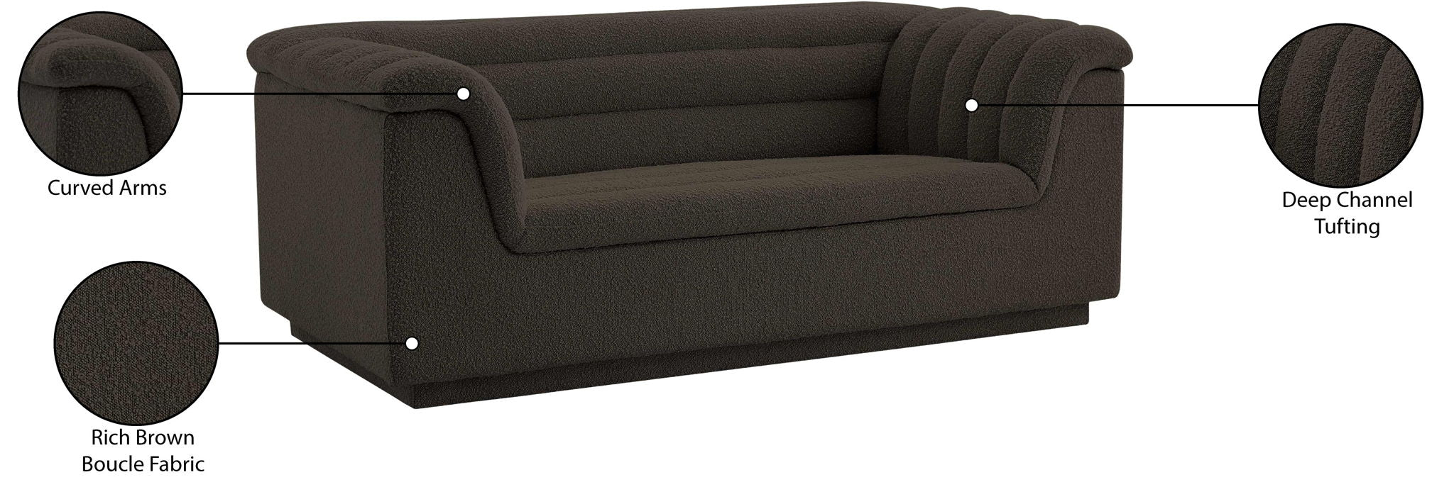 Cascade - Boucle Loveseat