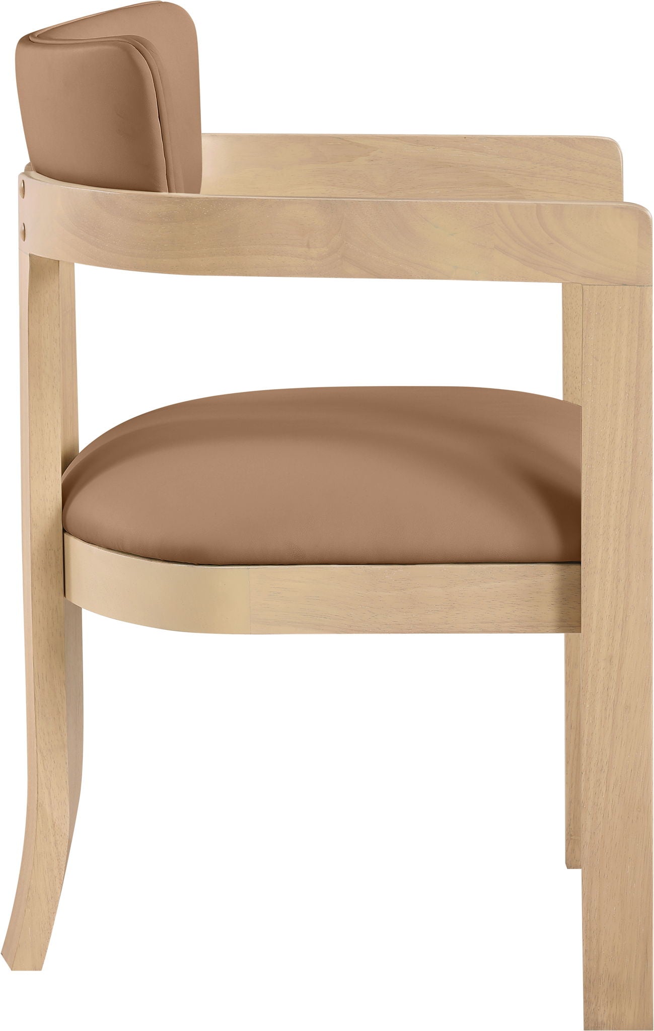 Lavrin - Vegan Leather Dining Arm Chair (Set of 2) - Natural Base