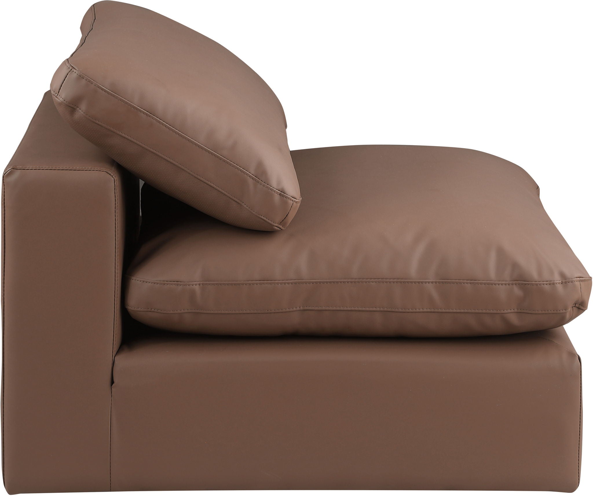 Comfy - Faux Leather Armless Chair