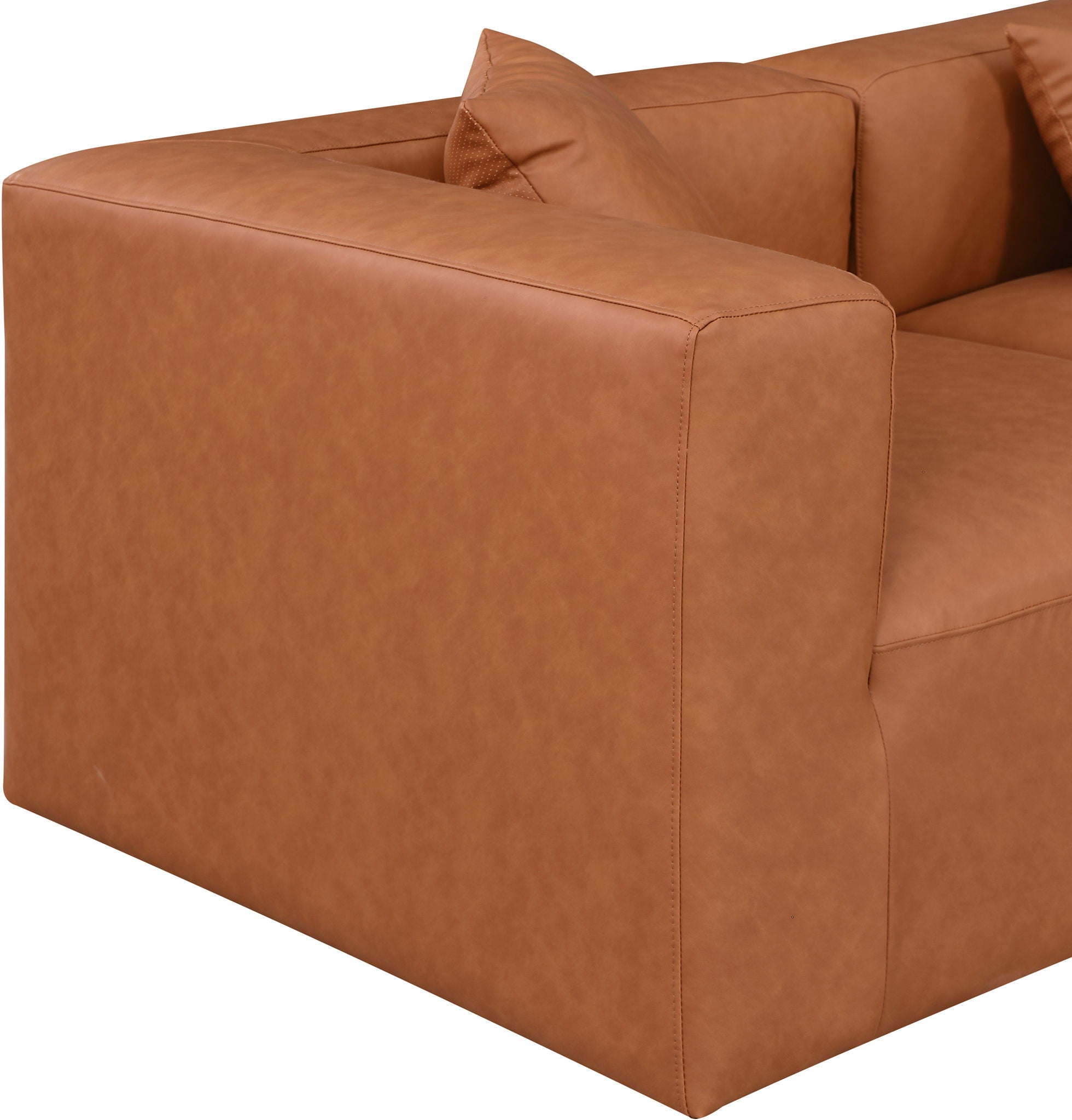 Cube - Modular 4 Piece Sofa - Cognac