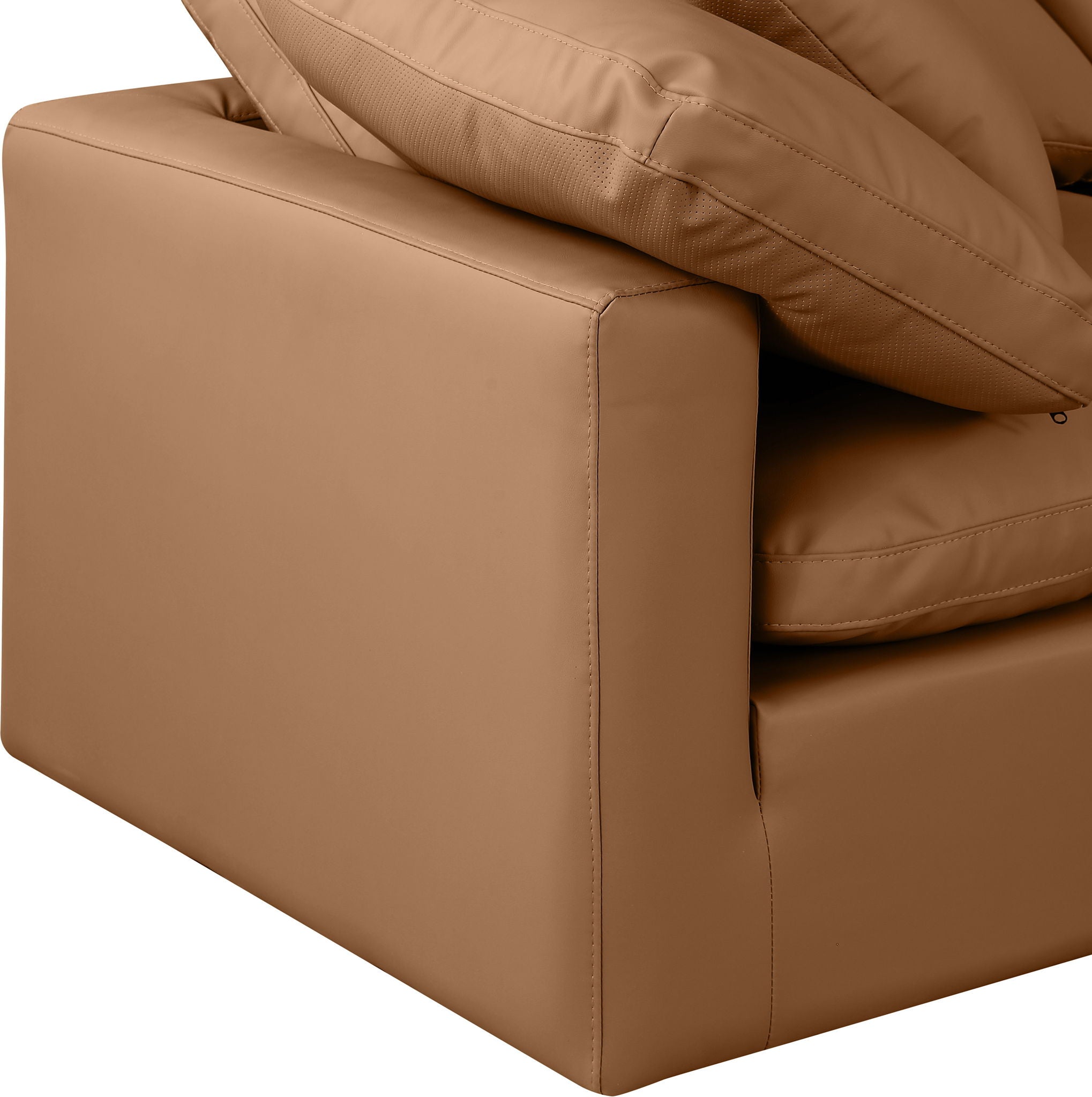 Indulge - Faux Leather 6 Piece Modular Corner Sectional