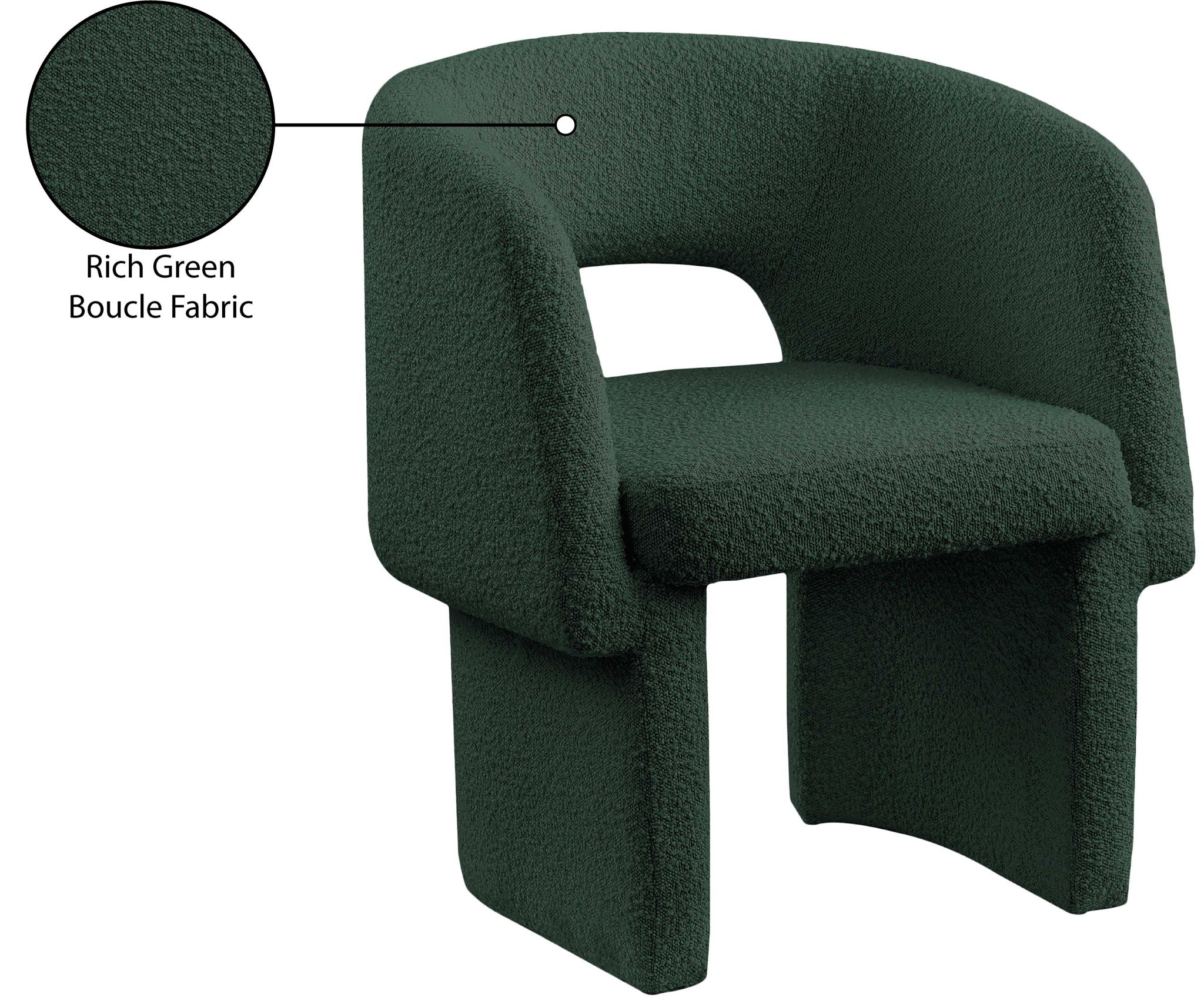 Emmet - Boucle Dining Chair / Accent Chair