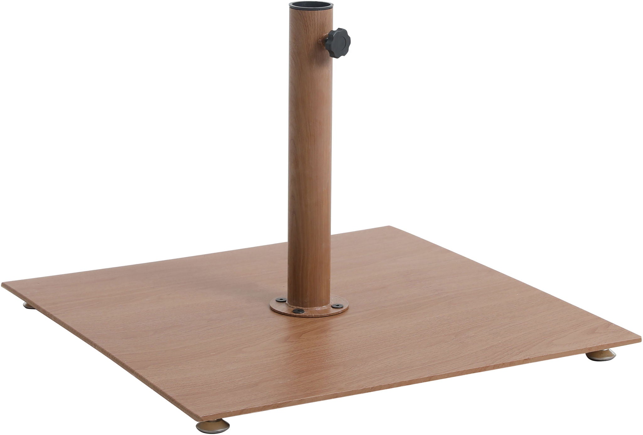 Amalfi - Aluminum Patio Umbrella - Light Brown Base / Black Pole
