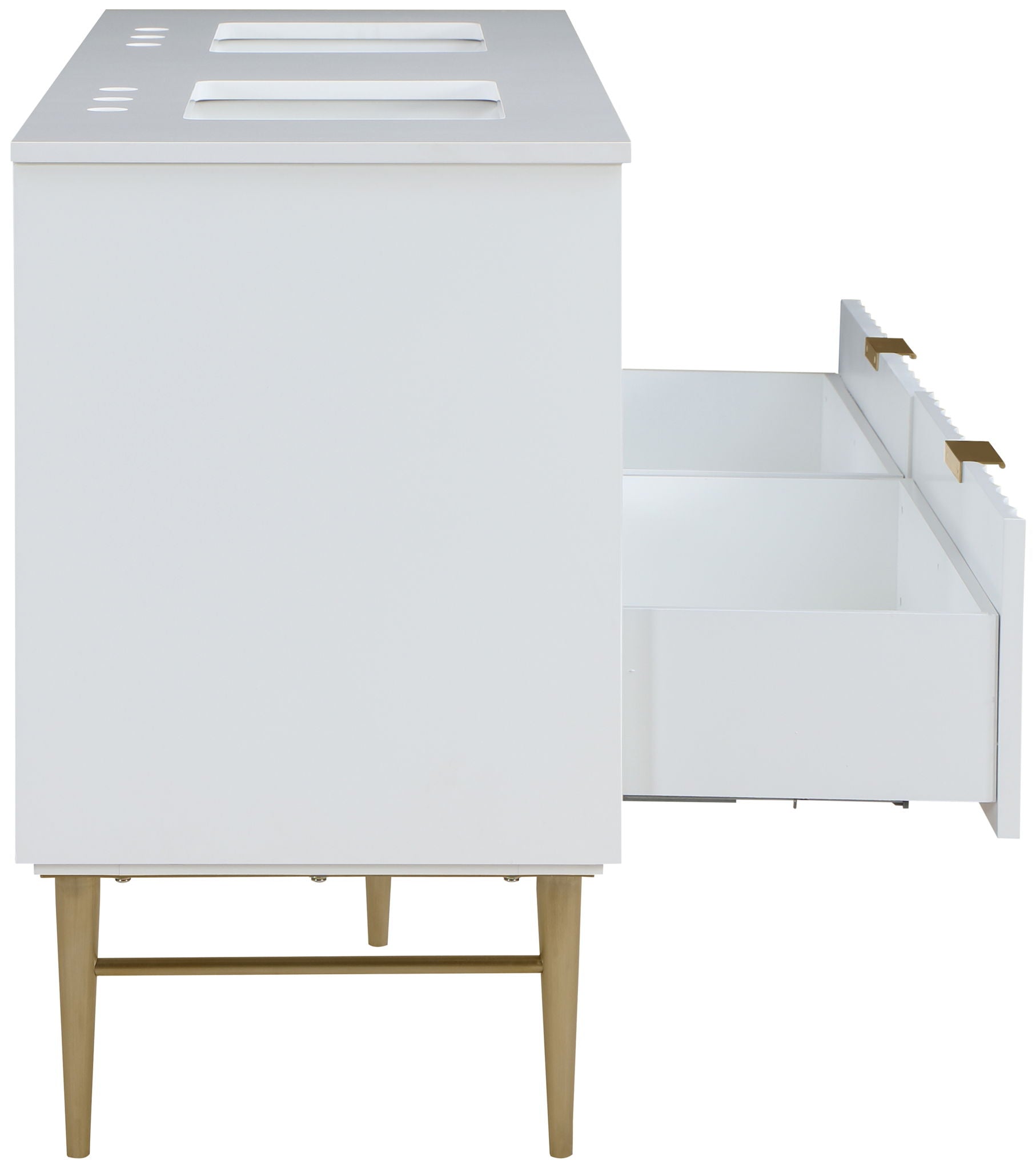 Modernist - Bathroom Vanity With Gold Legs