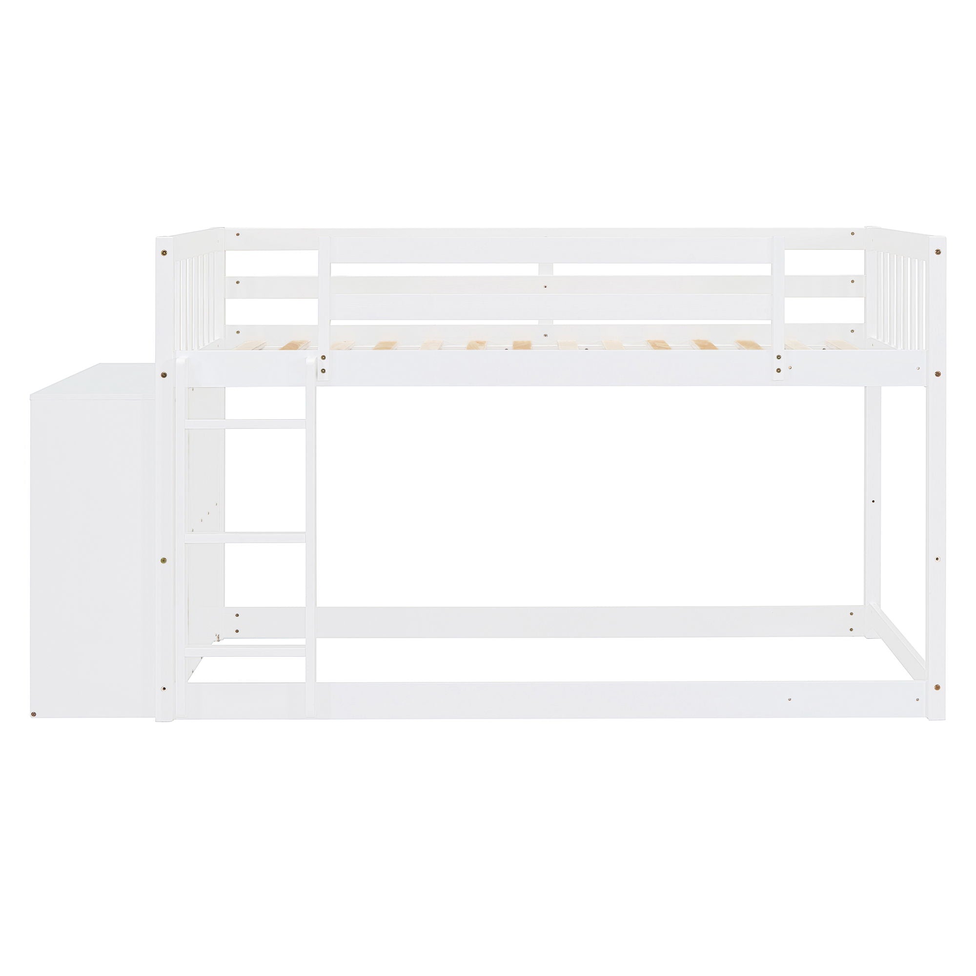 Bunk Bed With 4 Drawers And 3 Shelves