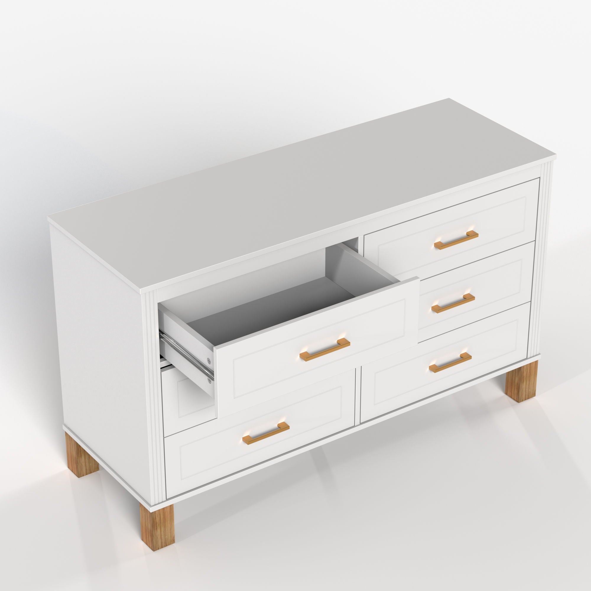 6 Drawer Double Dresser