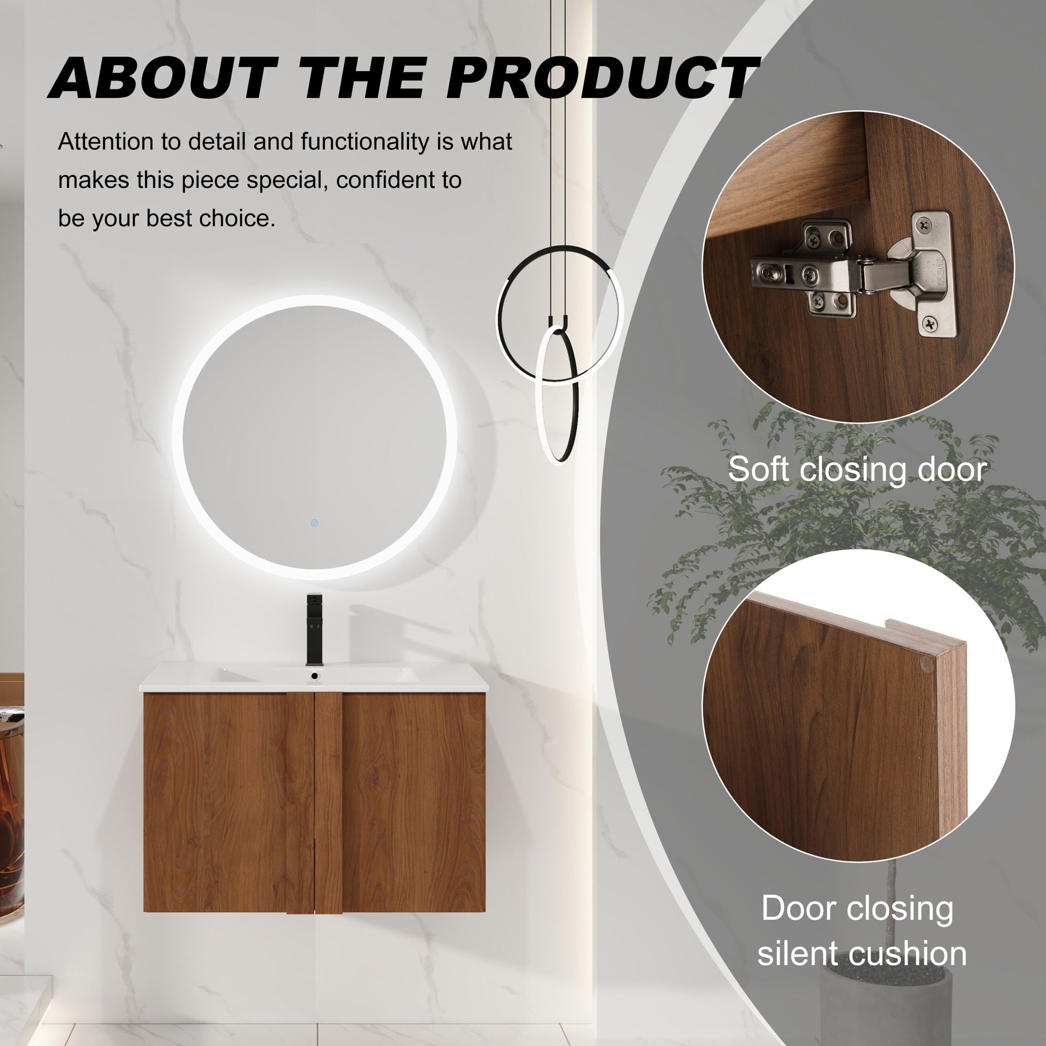 Floating Bathroom Vanity With Sink Combo