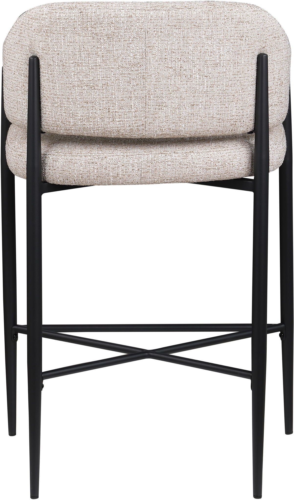 Dame - Fabric Upholstered Counter Stool (Set of 2)