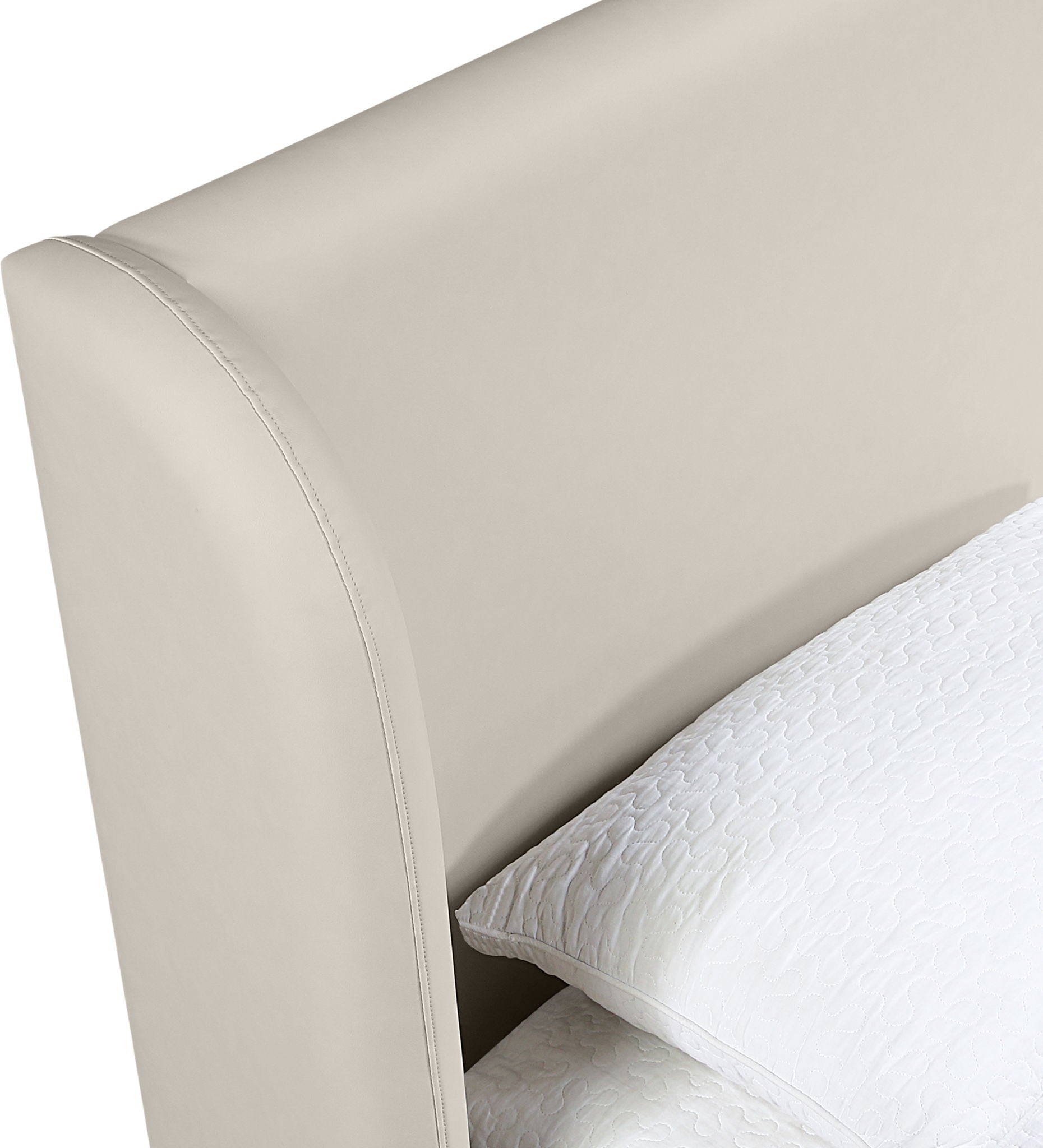 Warby - Vegan Leather Upholstered Bed