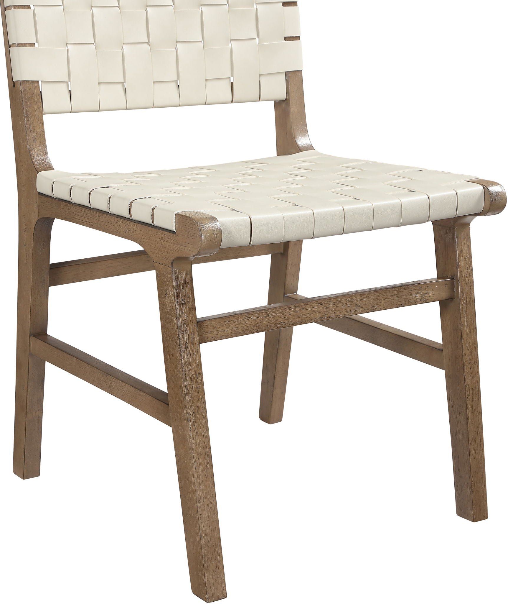 Entwine - Vegan Leather Upholstered Dining Chair - Painted Brown
