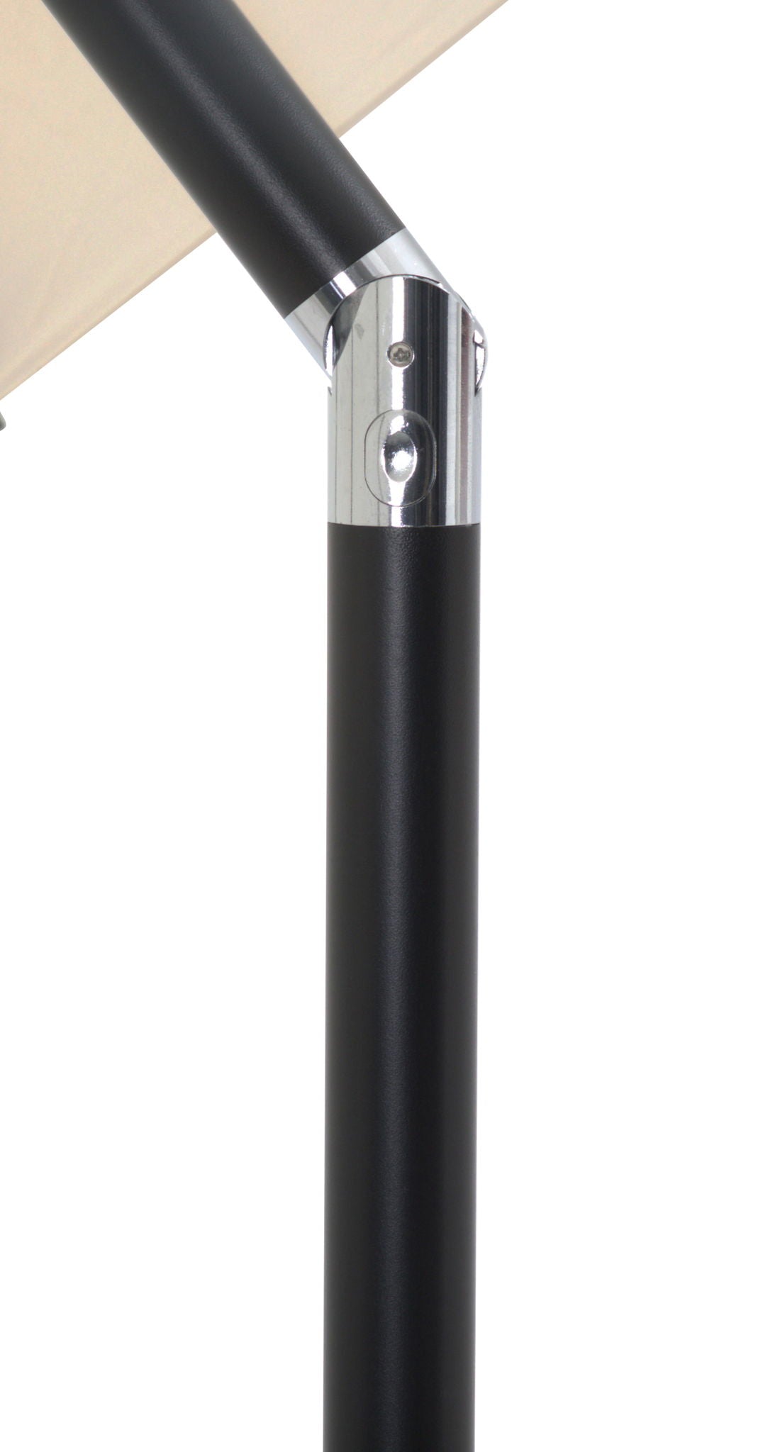 Amalfi - Aluminum Patio Umbrella - White Base / Black Pole