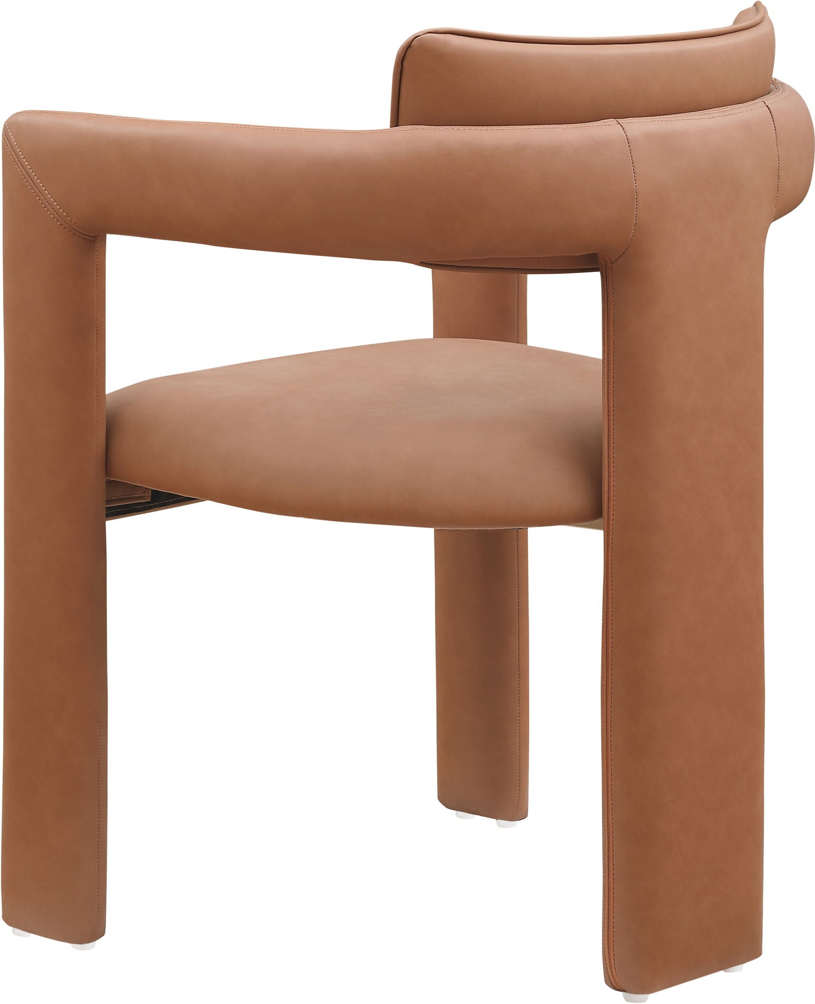 Brenda - Faux Leather Dining Chair (Set of 2) - Cognac