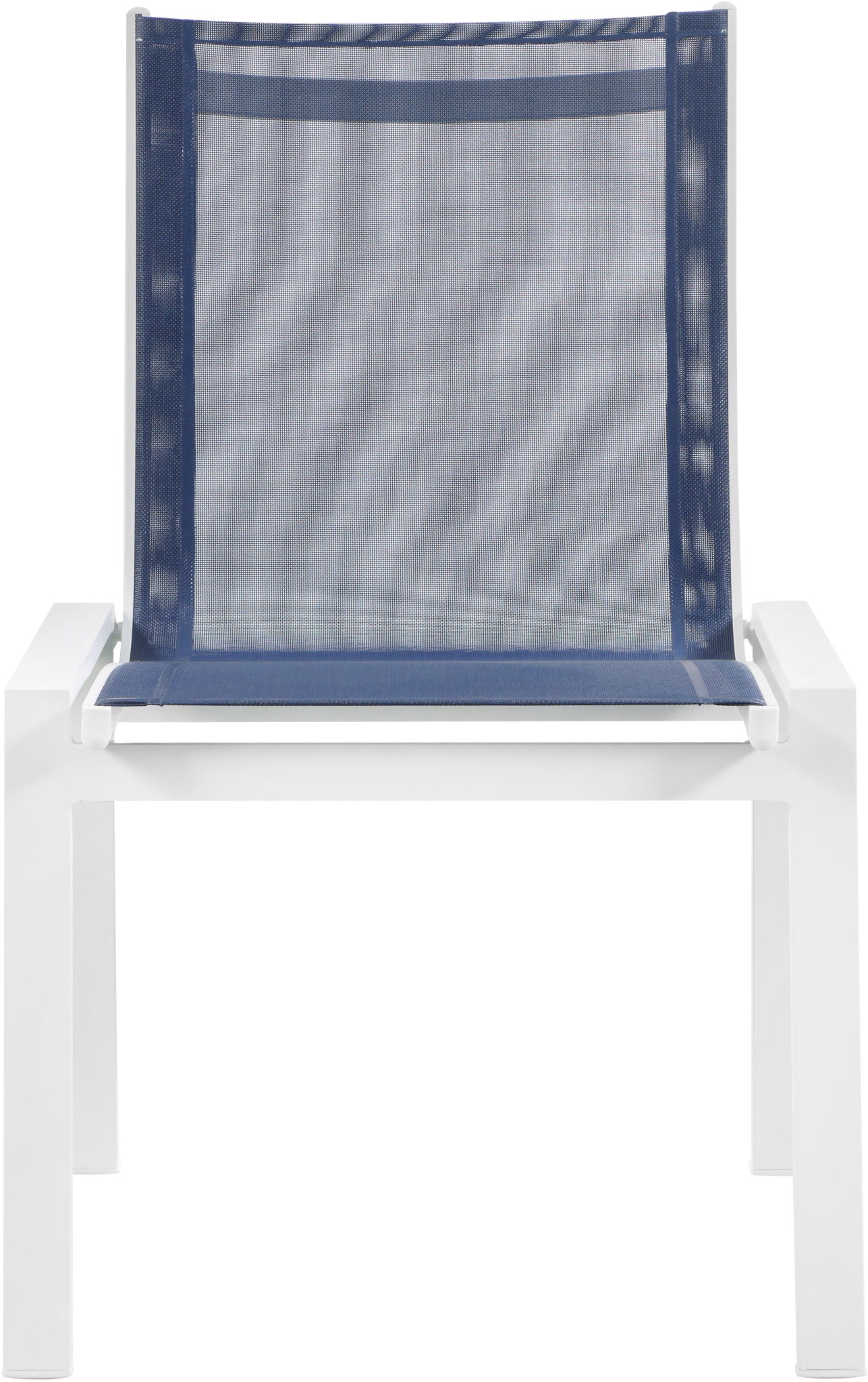 Nizuc - Outdoor Patio Dining Chair With White Frame (Set of 2)