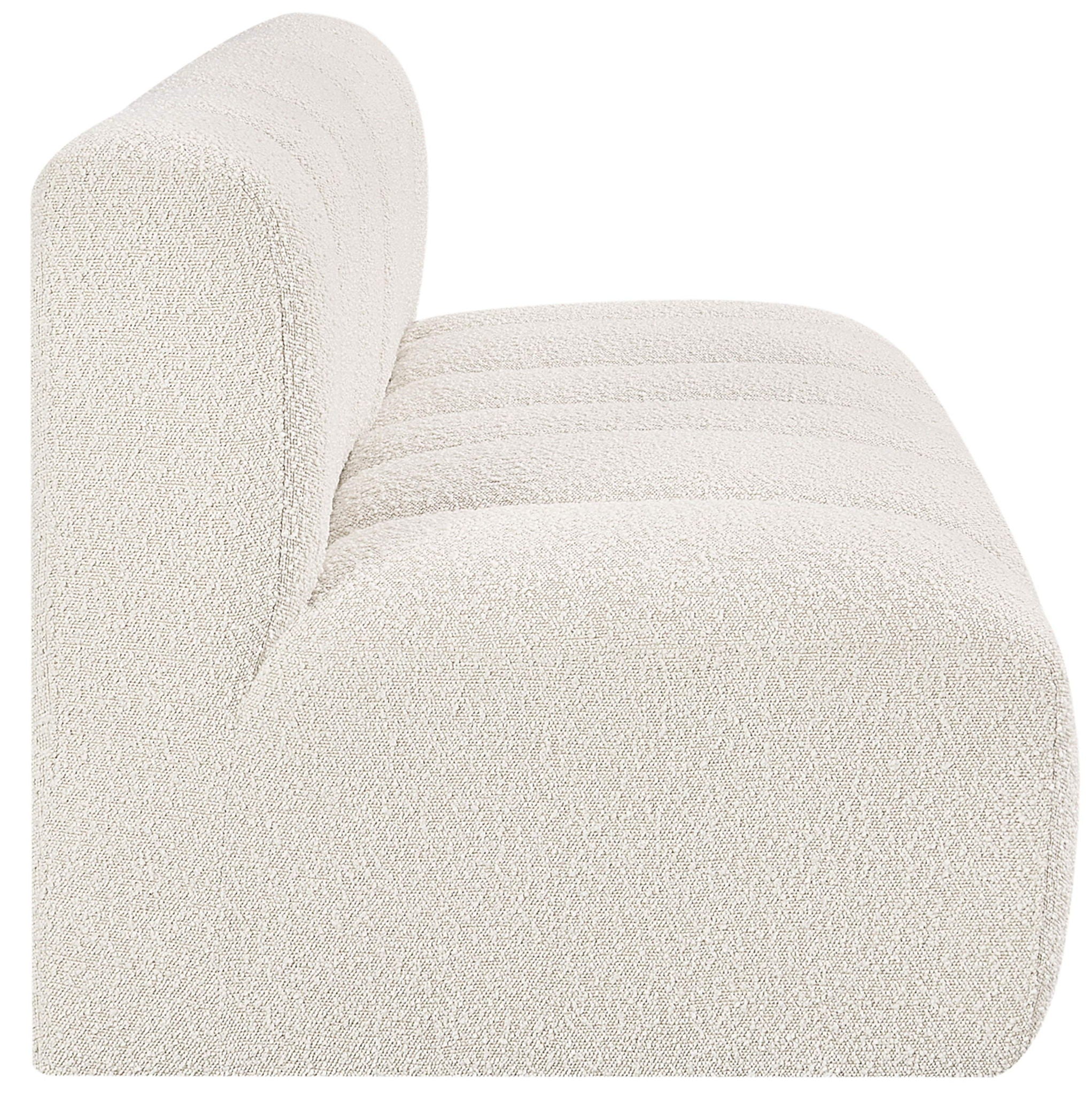 Arc - Boucle Fabric 2 Seats Modular Sofa