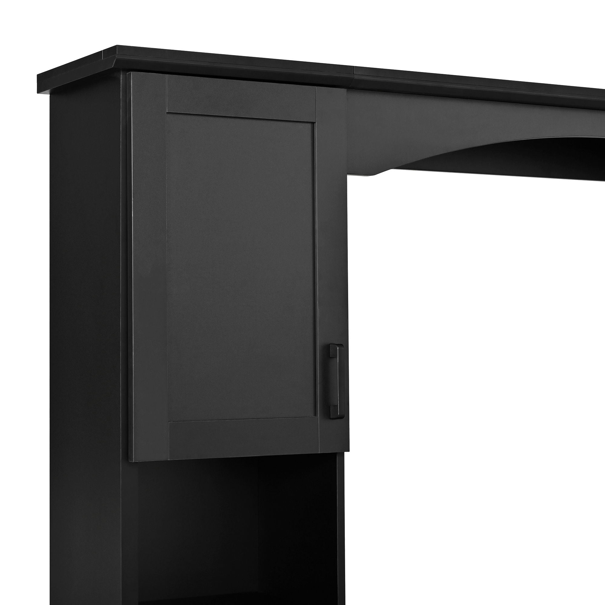 Farmhouse Computer Desk With Hutch