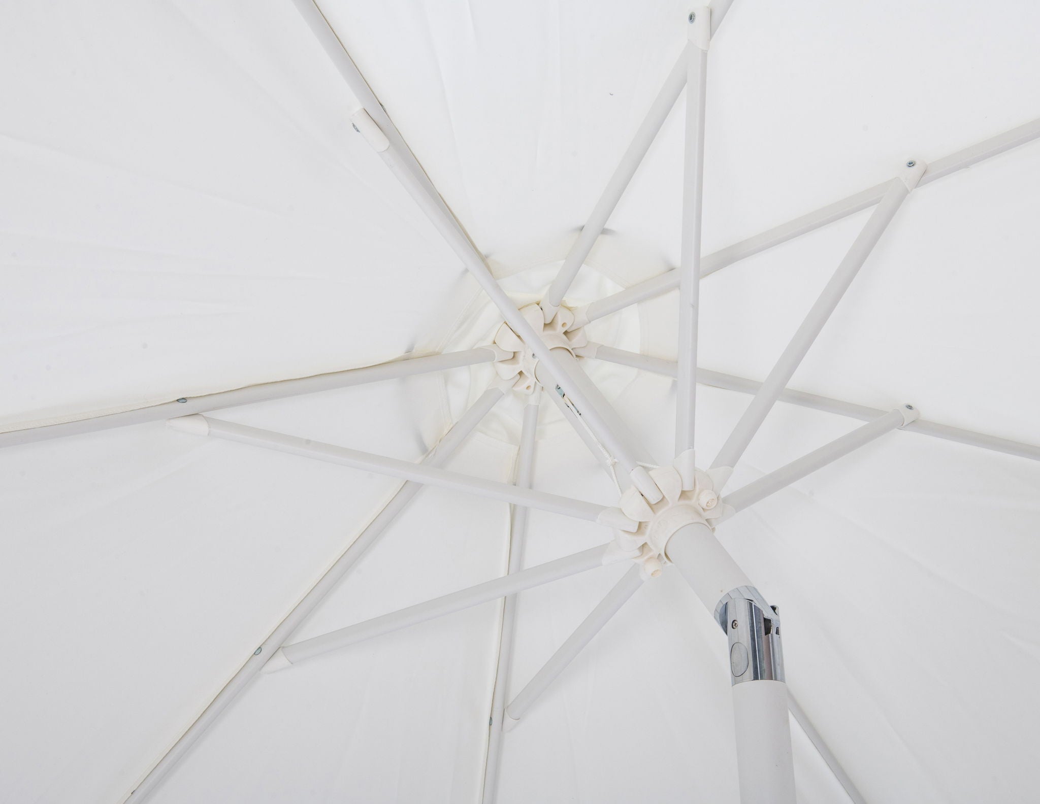 Amalfi - Patio Umbrella - White Base / White Pole