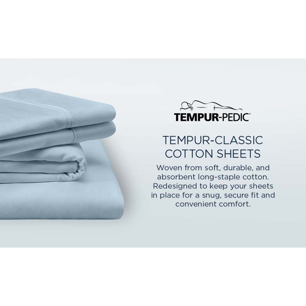 Linens - Tempur Classic Cotton Sheet Set - Sleepy Silver Mist
