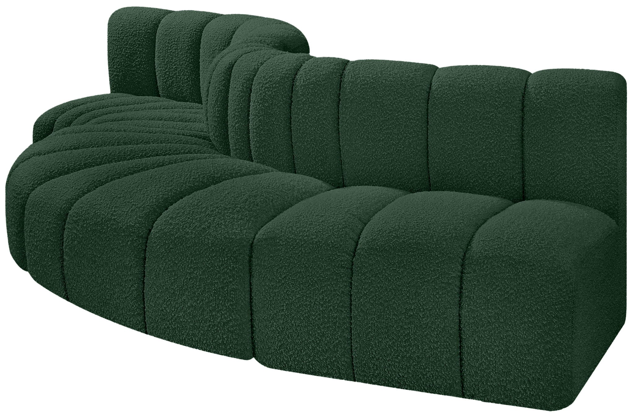 Arc - Boucle Fabric 5 Piece Modular Sofa