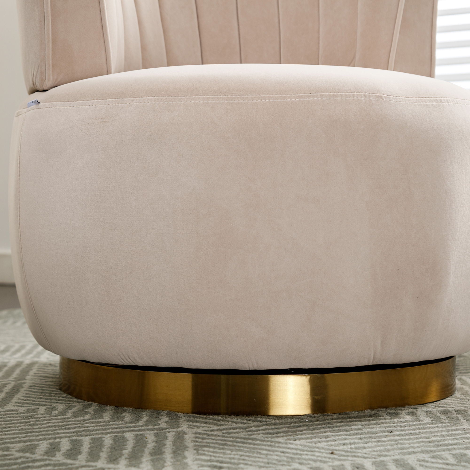 360 Degree Swivel Cuddle Barrel Accent Sofa Chair