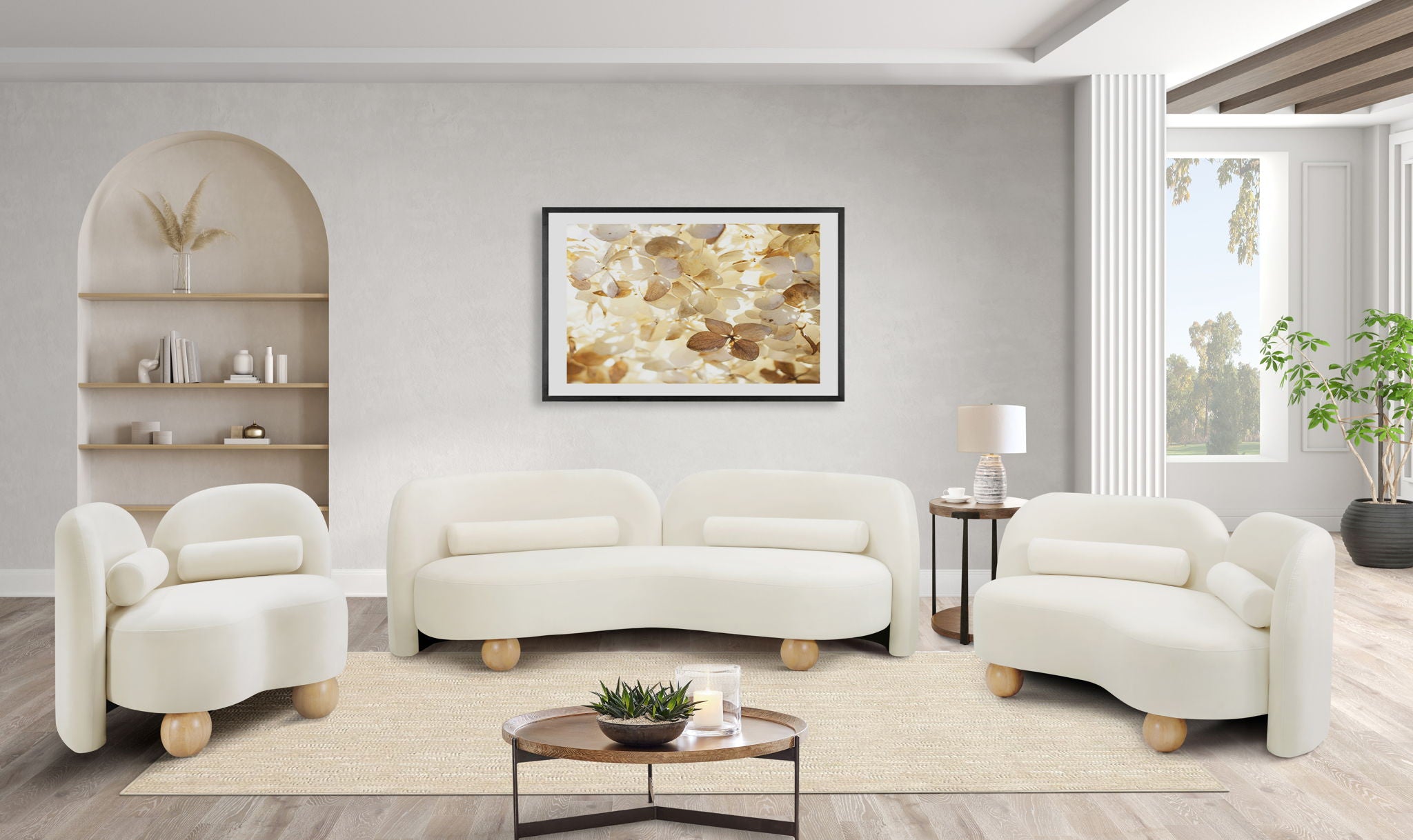 Daphne - Velvet Loveseat