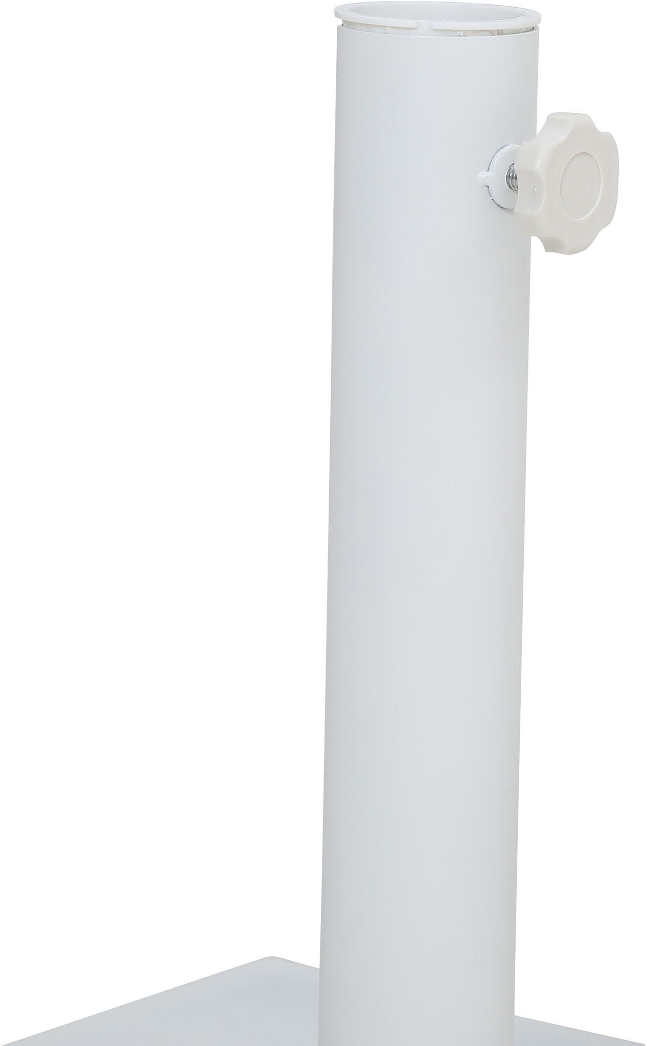 Amalfi - Aluminum Patio Umbrella - White Base / White Pole
