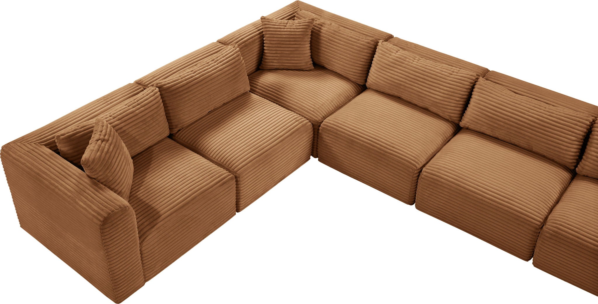 Shaggy - 9 Piece Modular U-Shaped Sectional