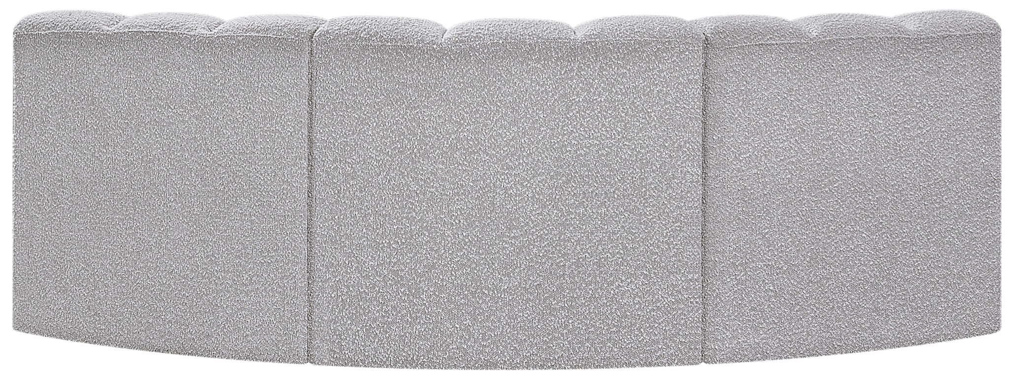 Arc - Boucle Fabric 3 Piece Modular Corner Sofa