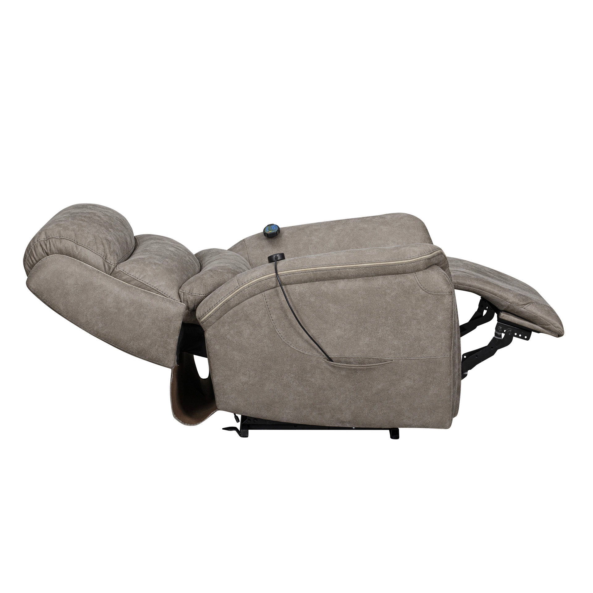 Kamari - Power Lift Recliner With Heat & Massage - Gray