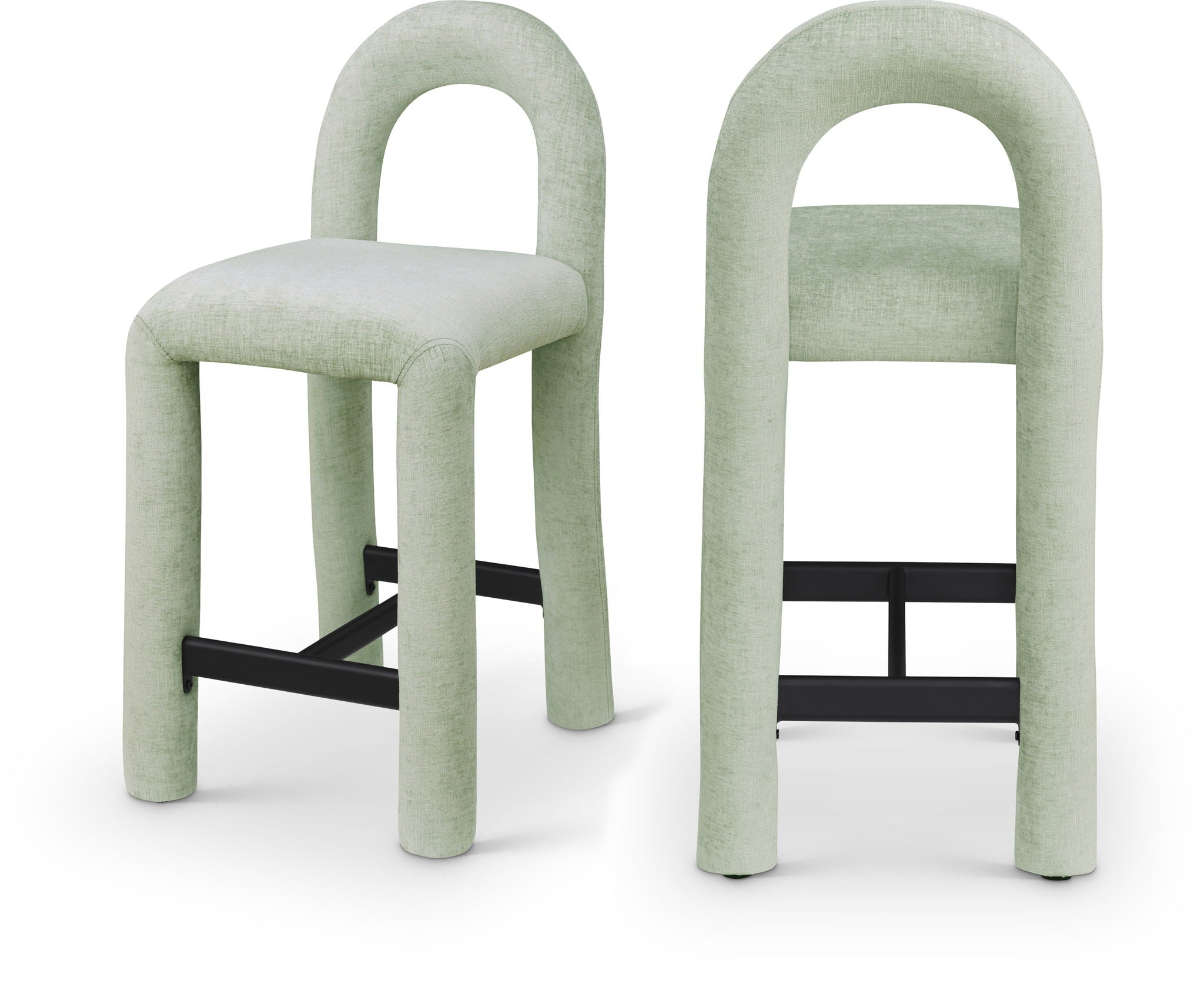 Amari - Chenille Fabric Stool