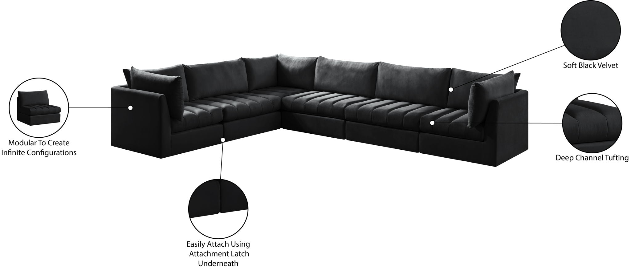 Jacob - 6 Pc. Modular Sectional