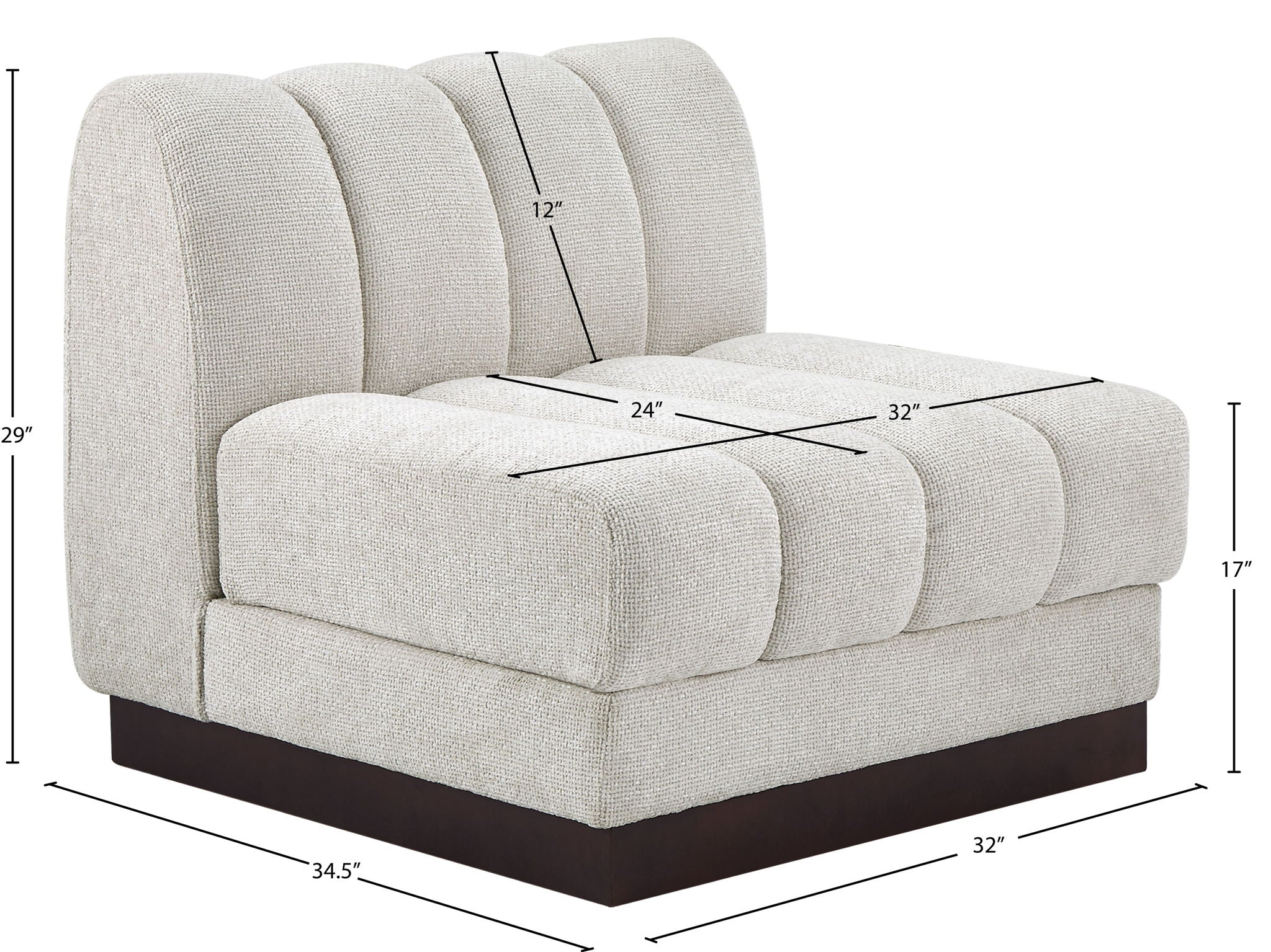Quinn - Armless Chair