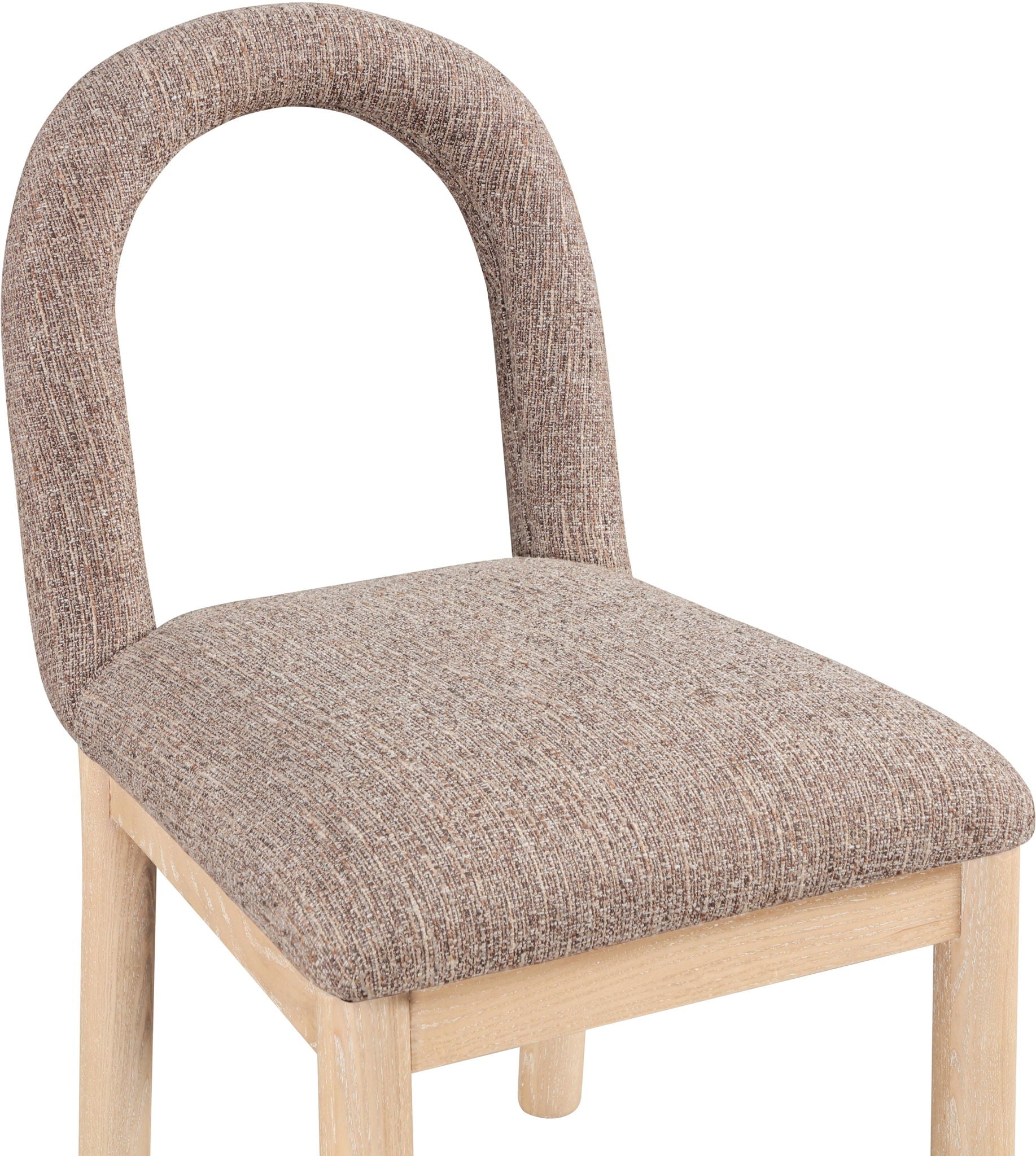 Conrad - Linen Dining Chair With Natural Legs
