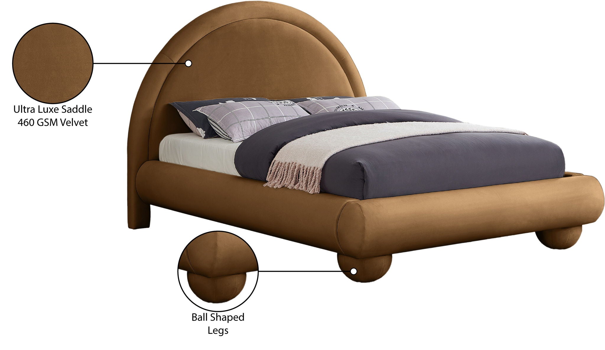 Madrid - Velvet Upholstered Bed