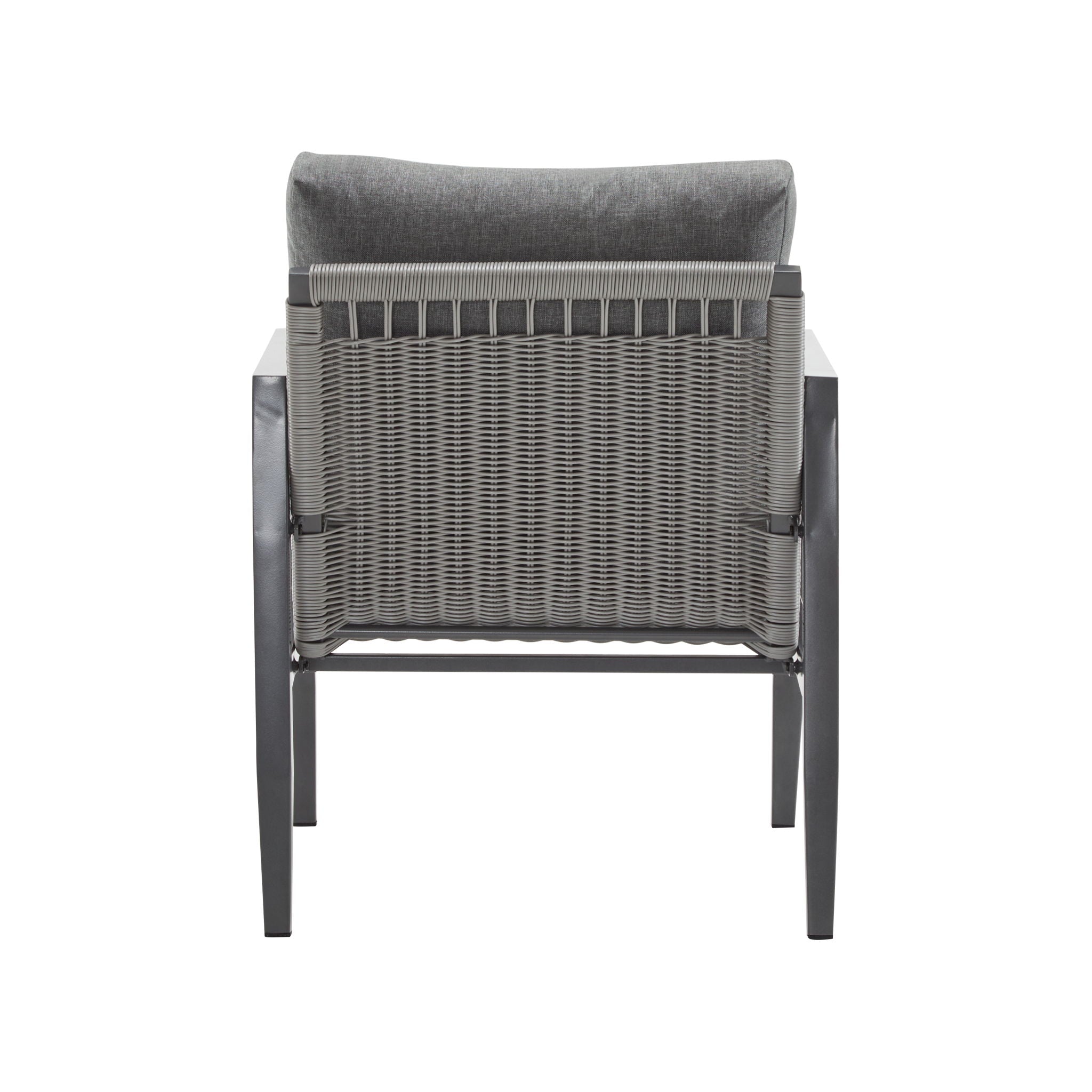 Modern Lounge Chair With Rope Accents And Cushions