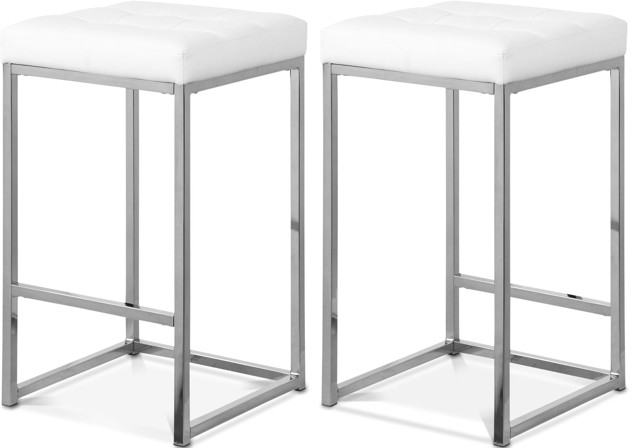 Nicola - Faux Leather Stool (Set of 2)