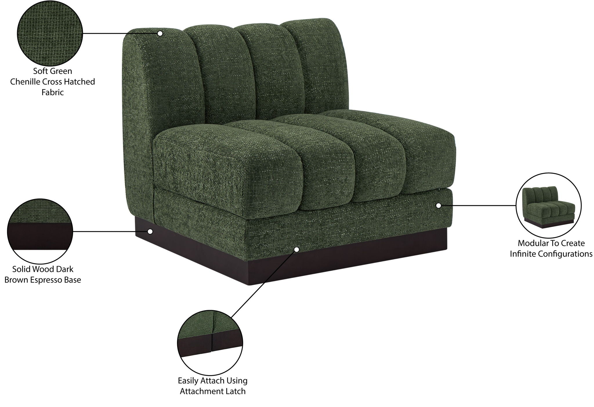 Quinn - Armless Chair