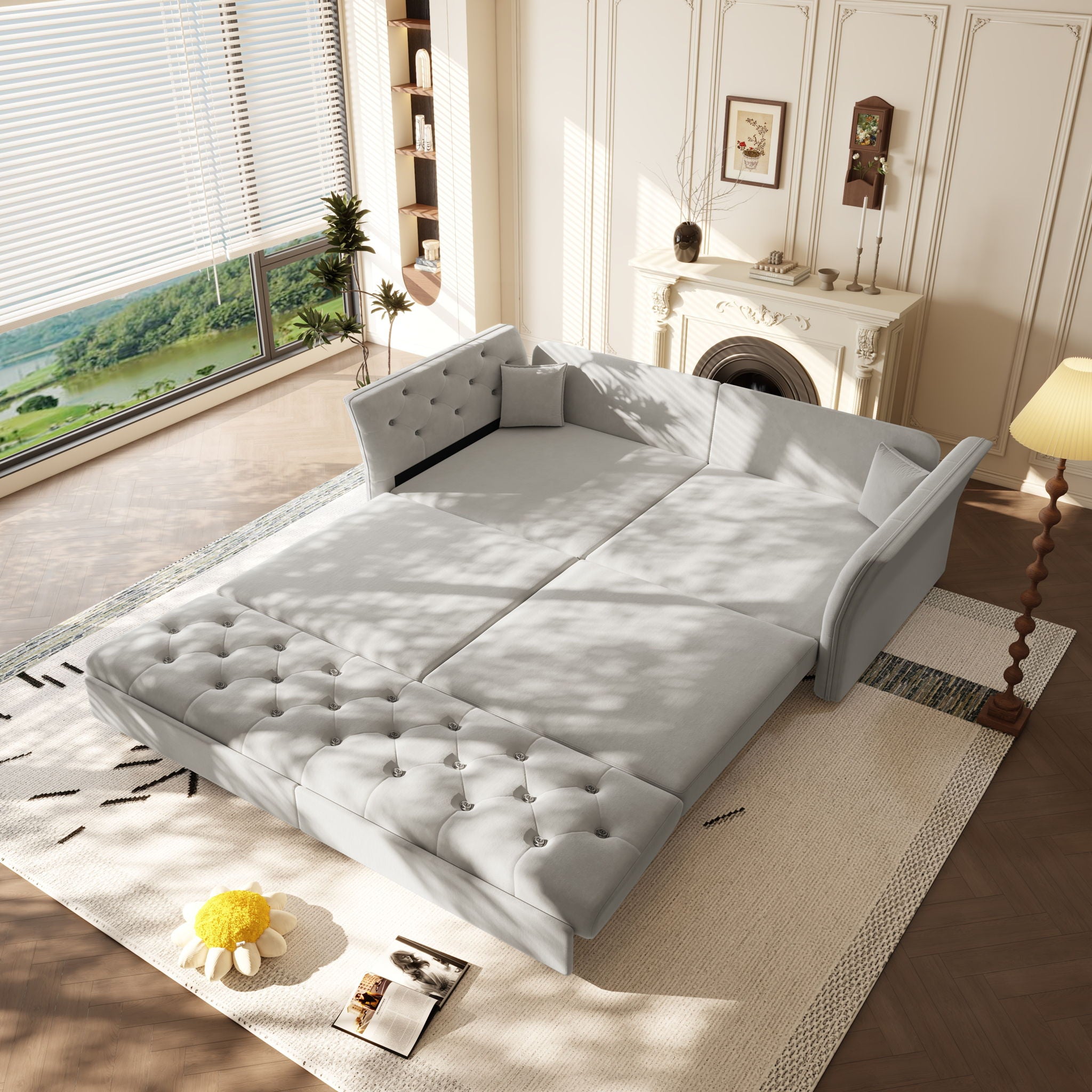 Oversize Pull Out Sofa Bed For Living Room