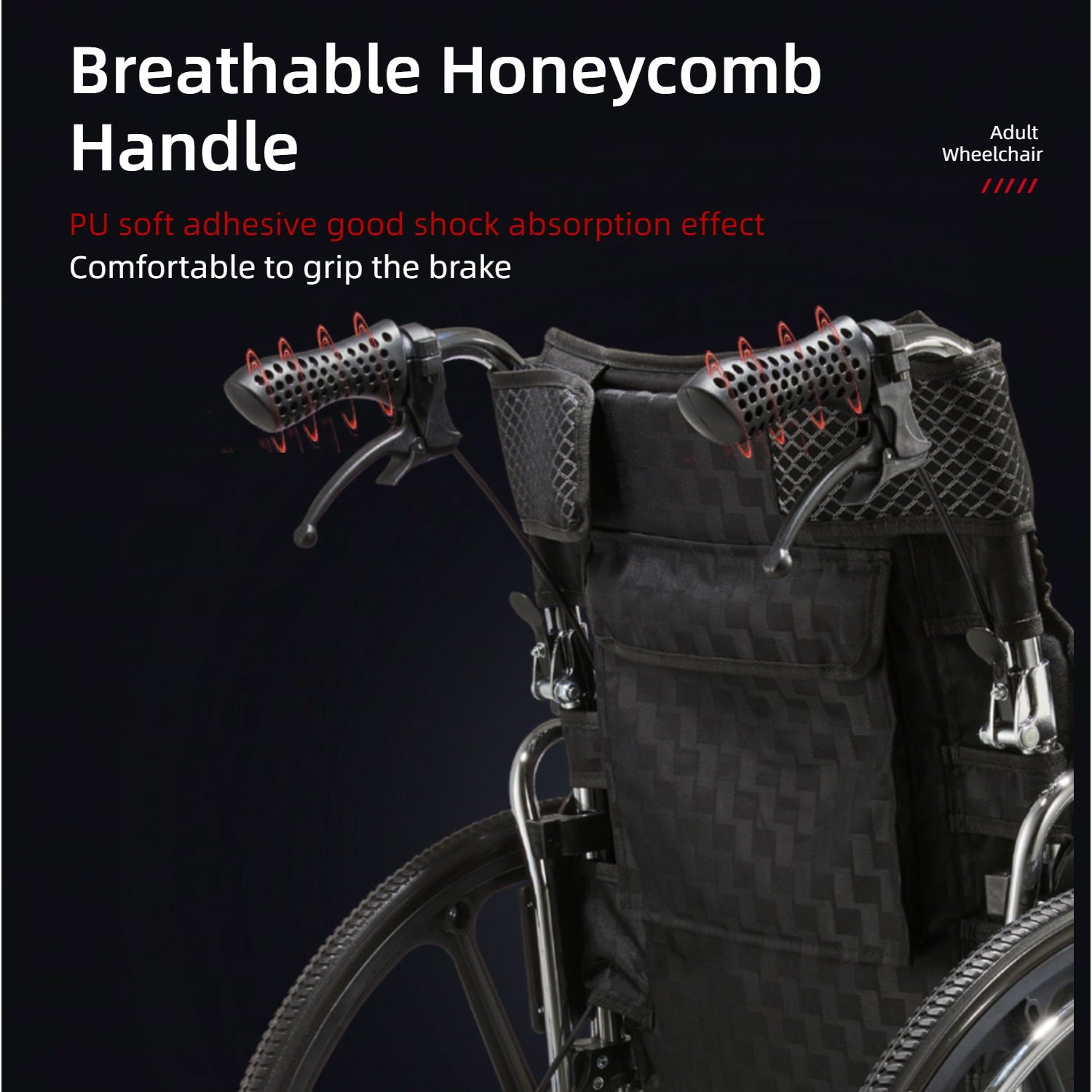Heavy-Duty Manual Wheelchair For Adults With Double X Force Support