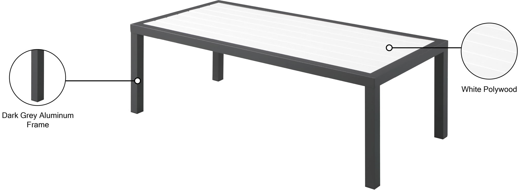 Nizuc - Outdoor Patio Coffee Table